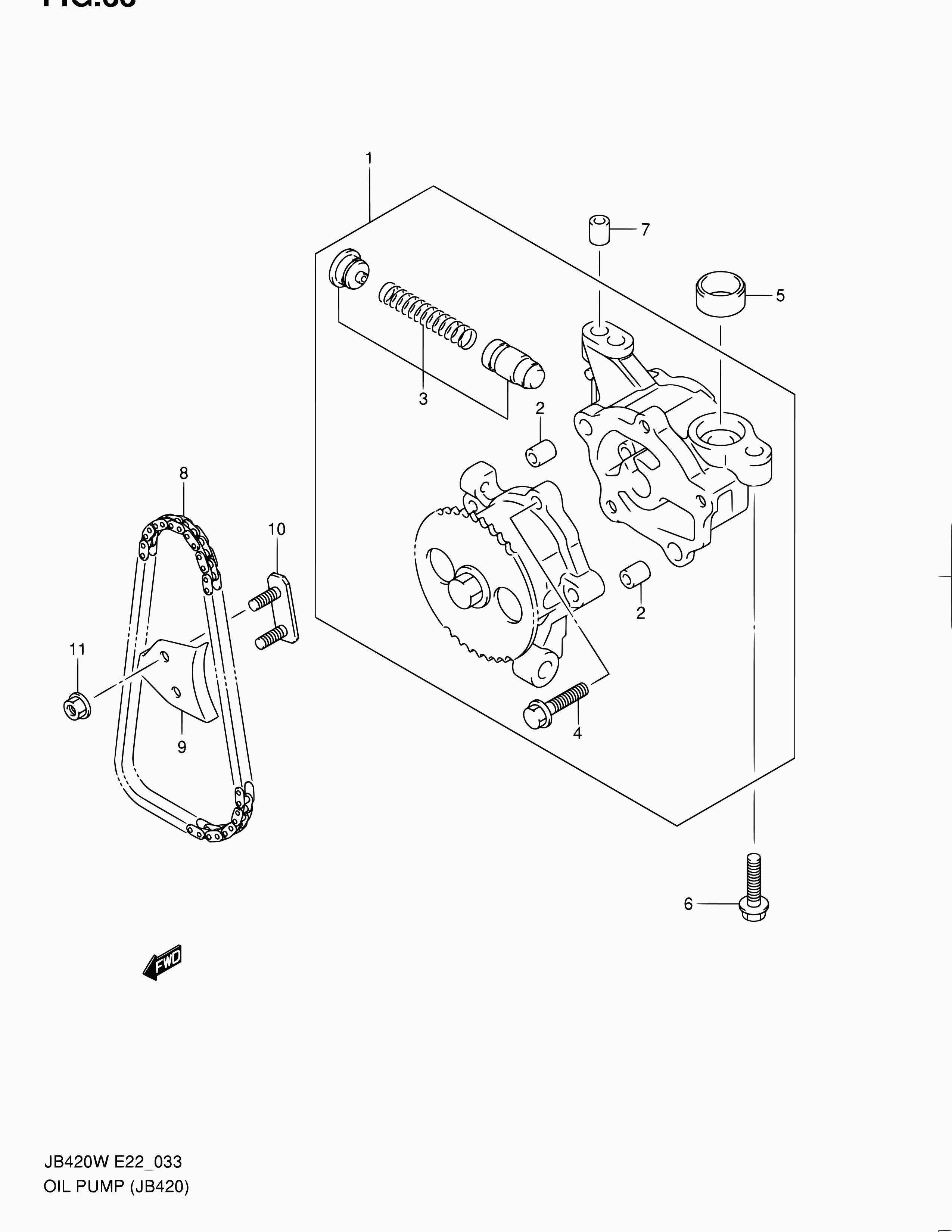 Suzuki 16781-77E01 - Mierinātājsliede, Piedziņas ķēde-Eļļas sūknis ps1.lv