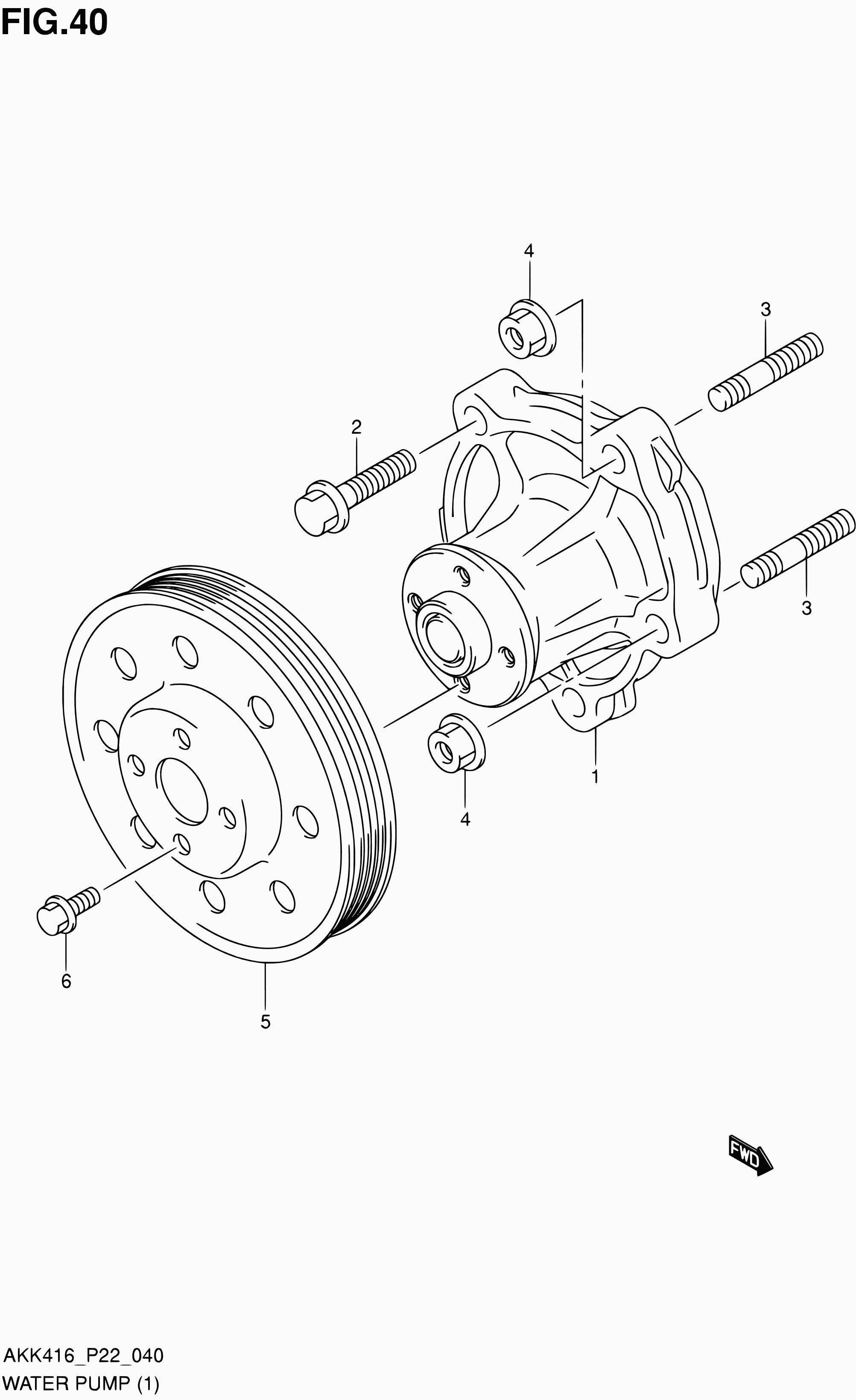 Subaru 17400-69G04 - Ūdenssūknis ps1.lv