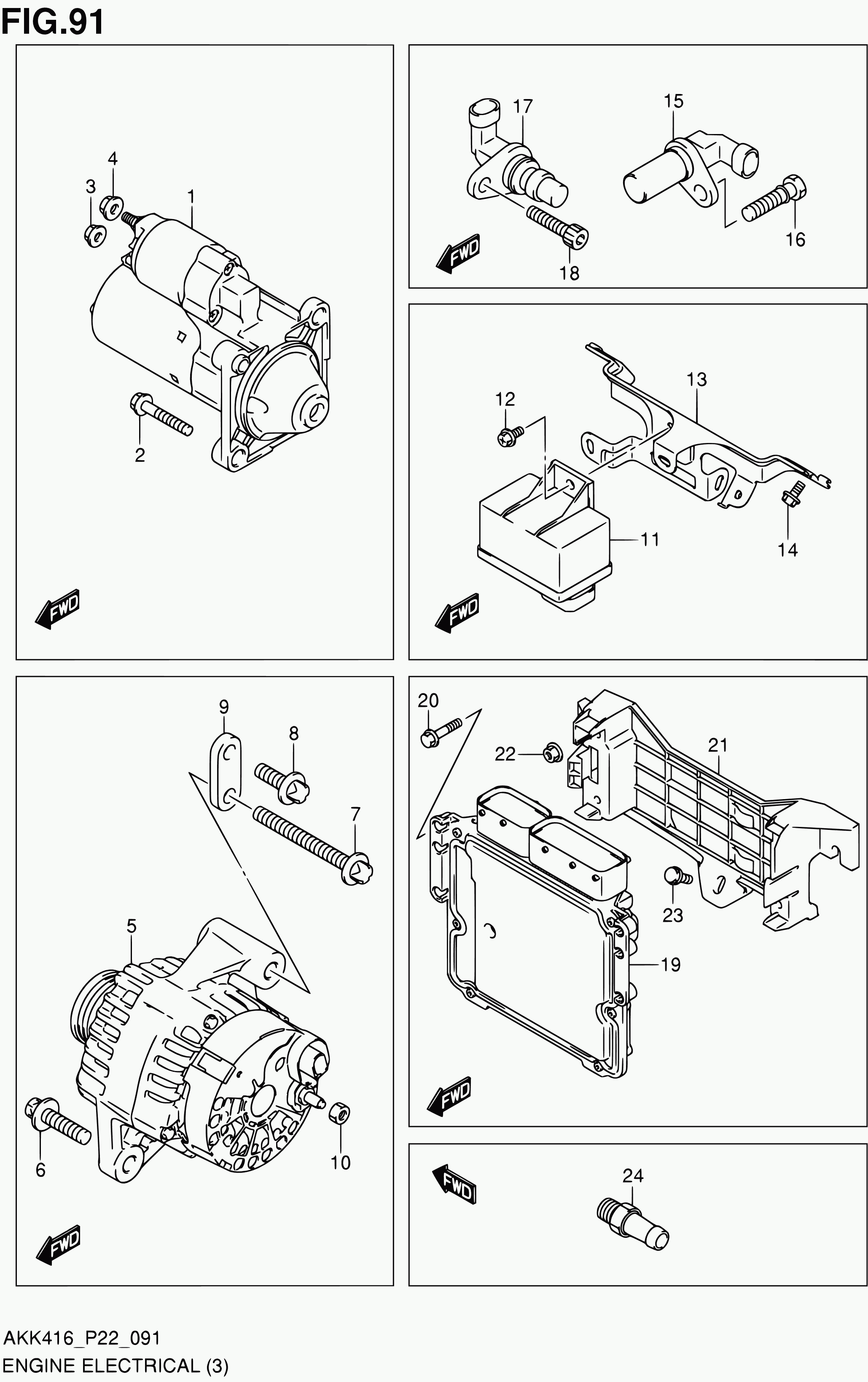 Suzuki 38850-55L00 - Vadības bloks, Kvēlsveces darbības laiks ps1.lv