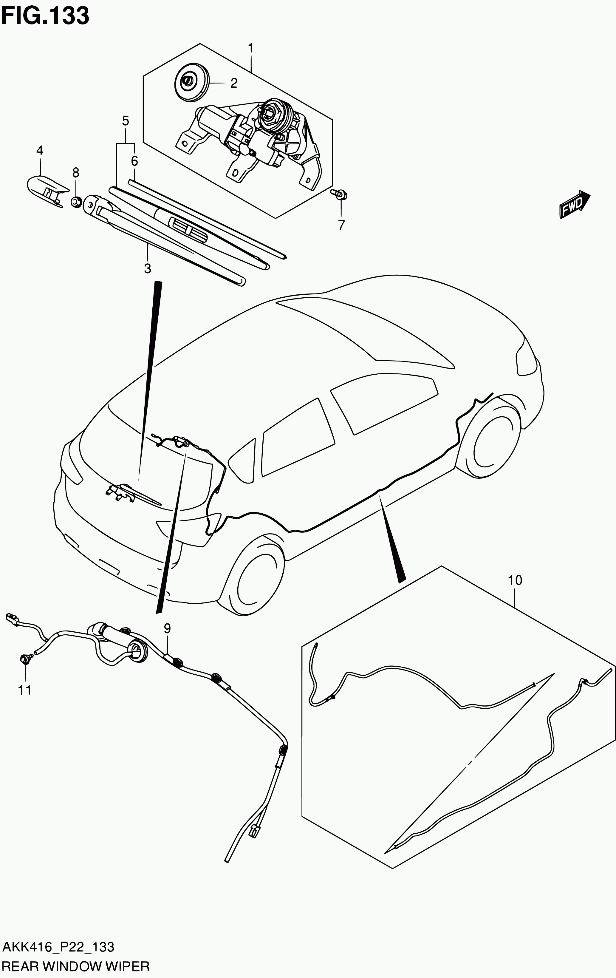 Suzuki 38315-54G00 - Stikla tīrītāja slotiņa ps1.lv