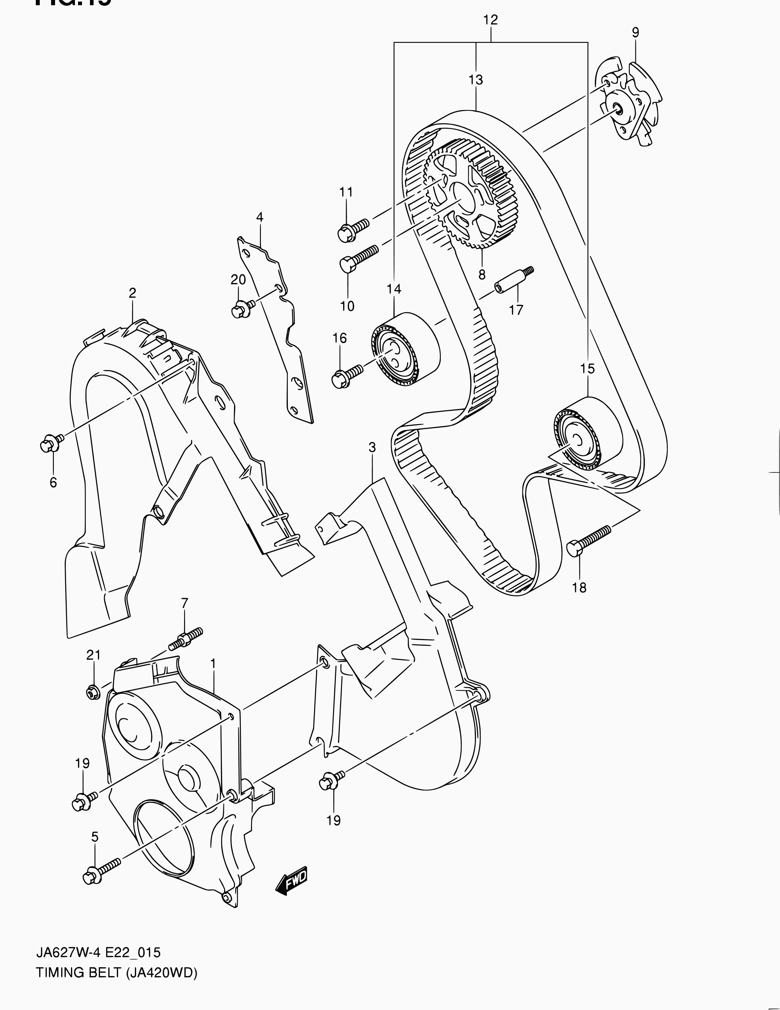 Suzuki 12823-67G01 - Parazīt / Vadrullītis, Zobsiksna ps1.lv