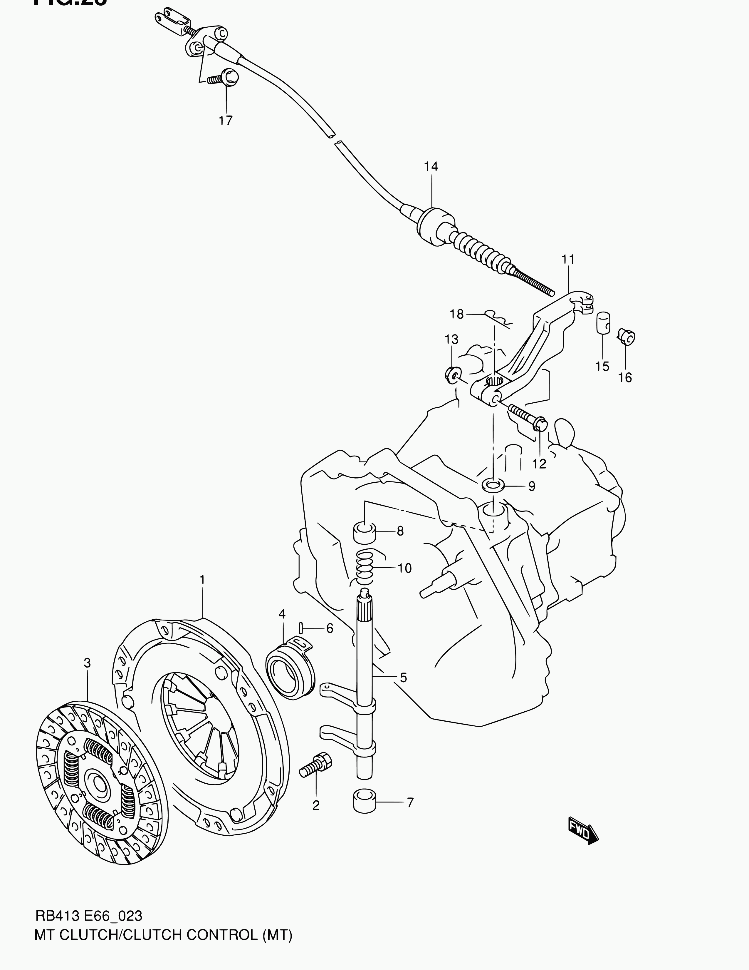 Suzuki 23710-83E41 - Trose, Sajūga pievads ps1.lv