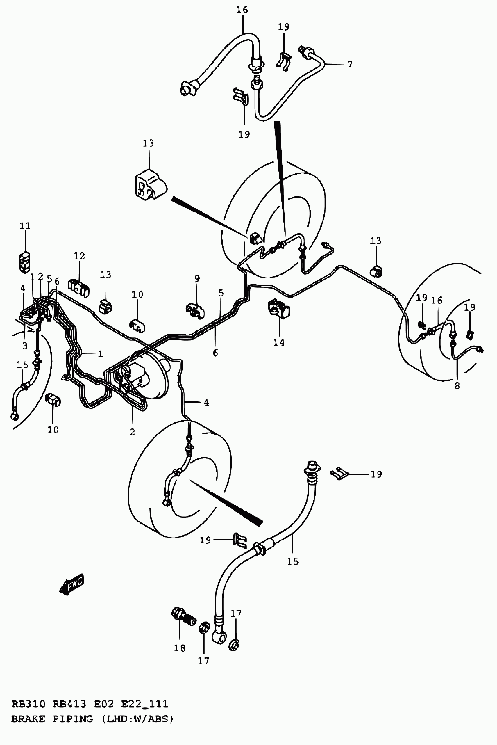 Subaru 51550 83E00 - Bremžu šļūtene ps1.lv