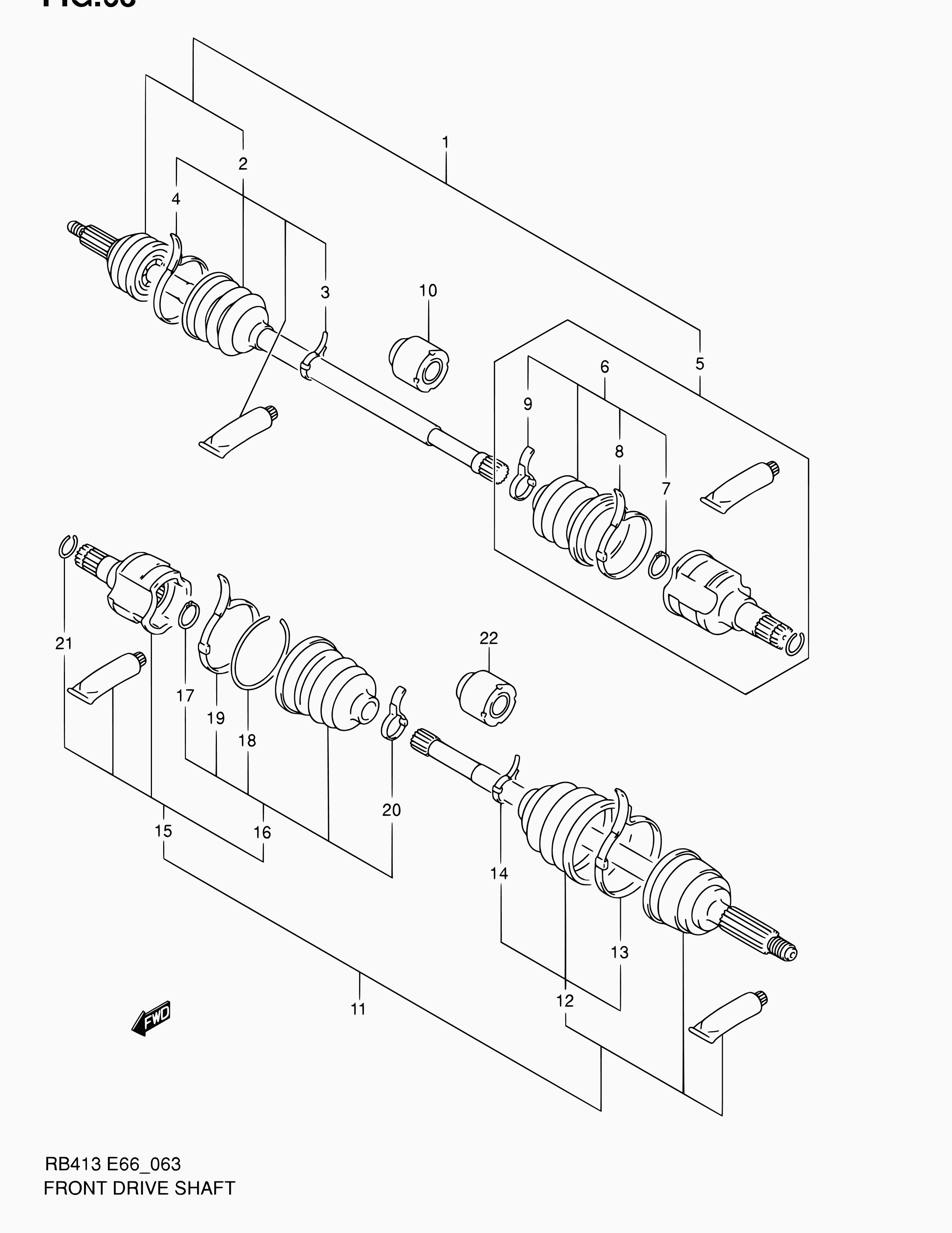 Suzuki 44118-83E00 - Putekļusargs, Piedziņas vārpsta ps1.lv