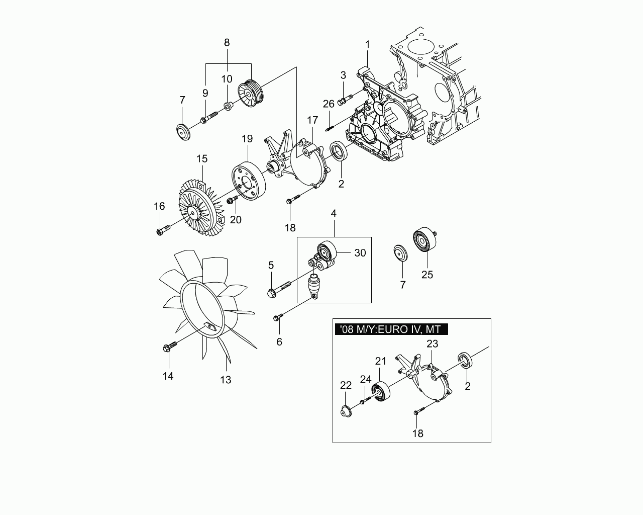 Ssangyong 66520-00170 - Parazīt / Vadrullītis, Ķīļrievu siksna ps1.lv