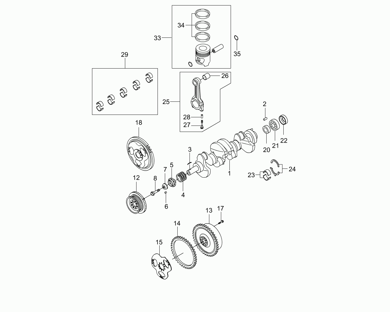 Opel 602 030 2560 - Klaņa gultnis ps1.lv