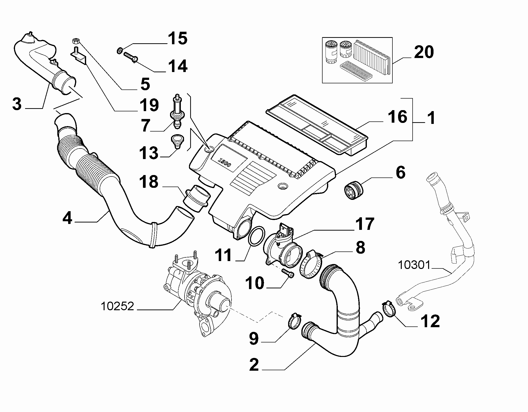 FIAT 51782034 - Gaisa masas mērītājs ps1.lv