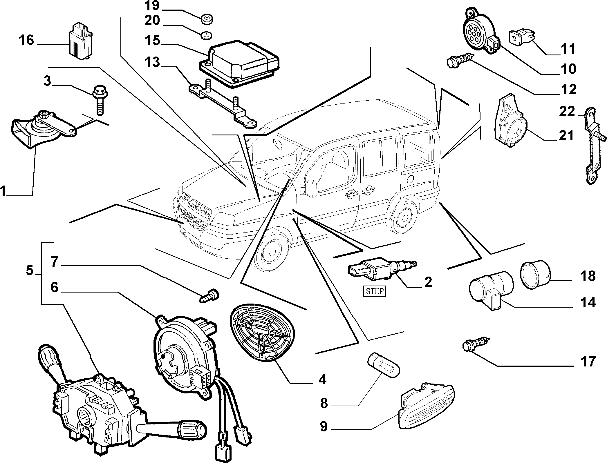 FIAT 46758821 - Pagrieziena signāla lukturis ps1.lv