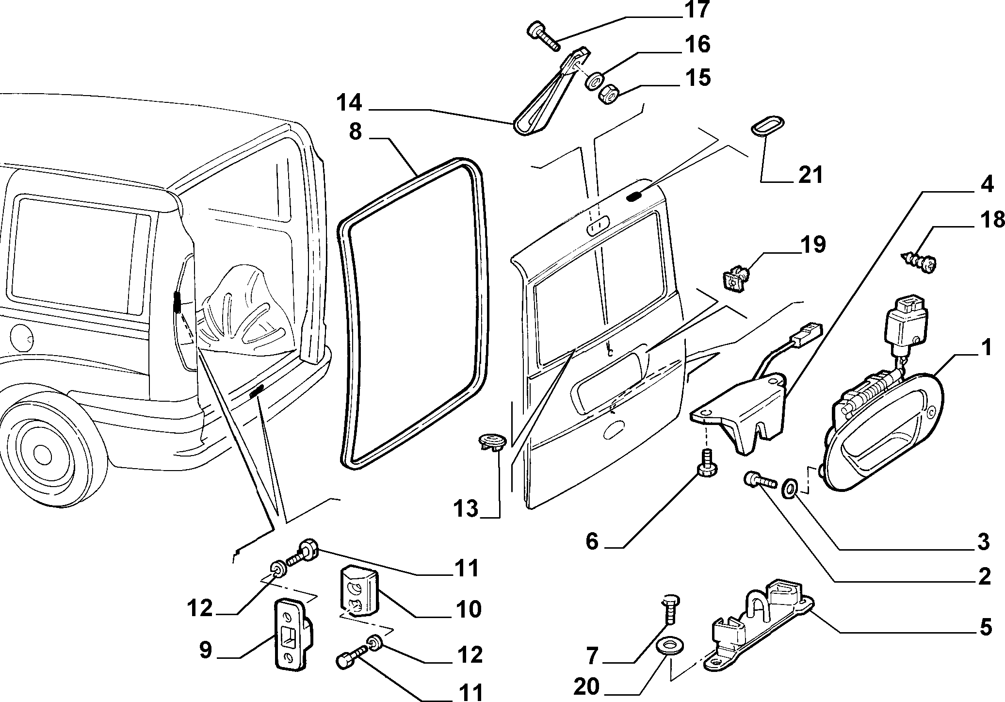 FIAT 51810088 - Vadība, Slēdzenes poga ps1.lv