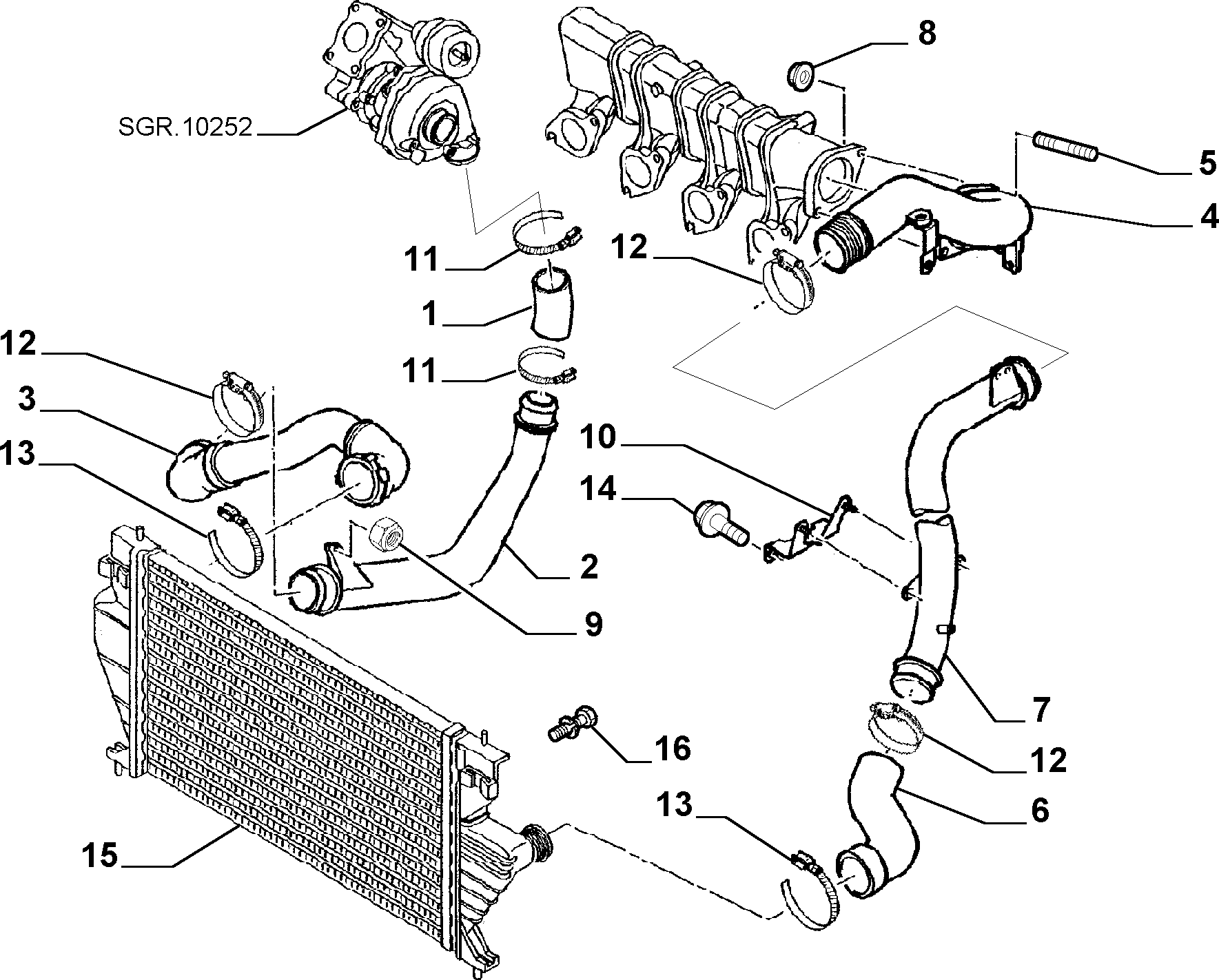 CITROËN 1496083080 - Pūtes sistēmas gaisa caurule ps1.lv