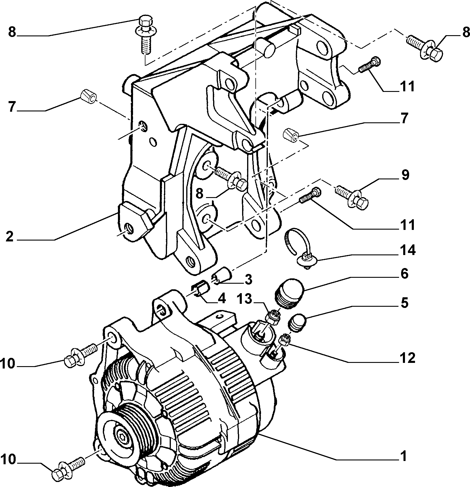 Lancia 71716609 - Ģenerators ps1.lv