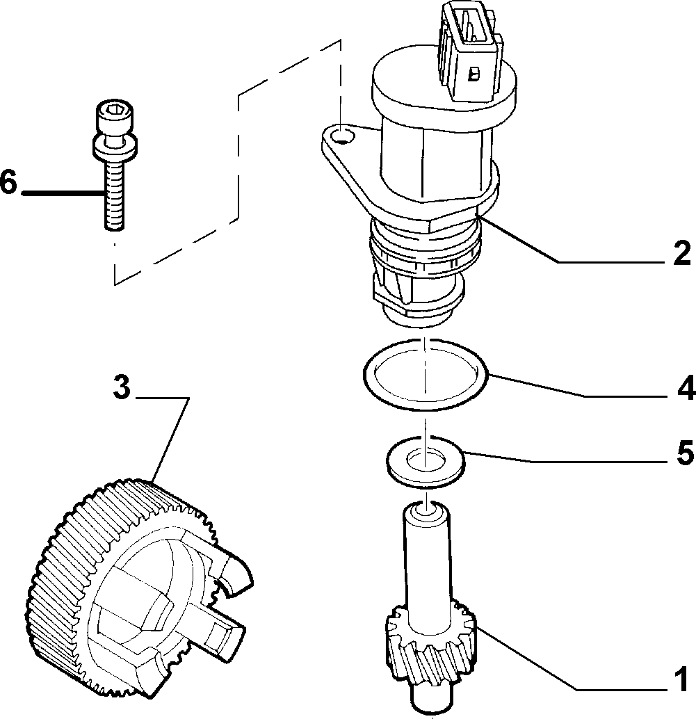 Lancia 9635080680 - Devējs, Ātrums / Rotācijas frekvence ps1.lv