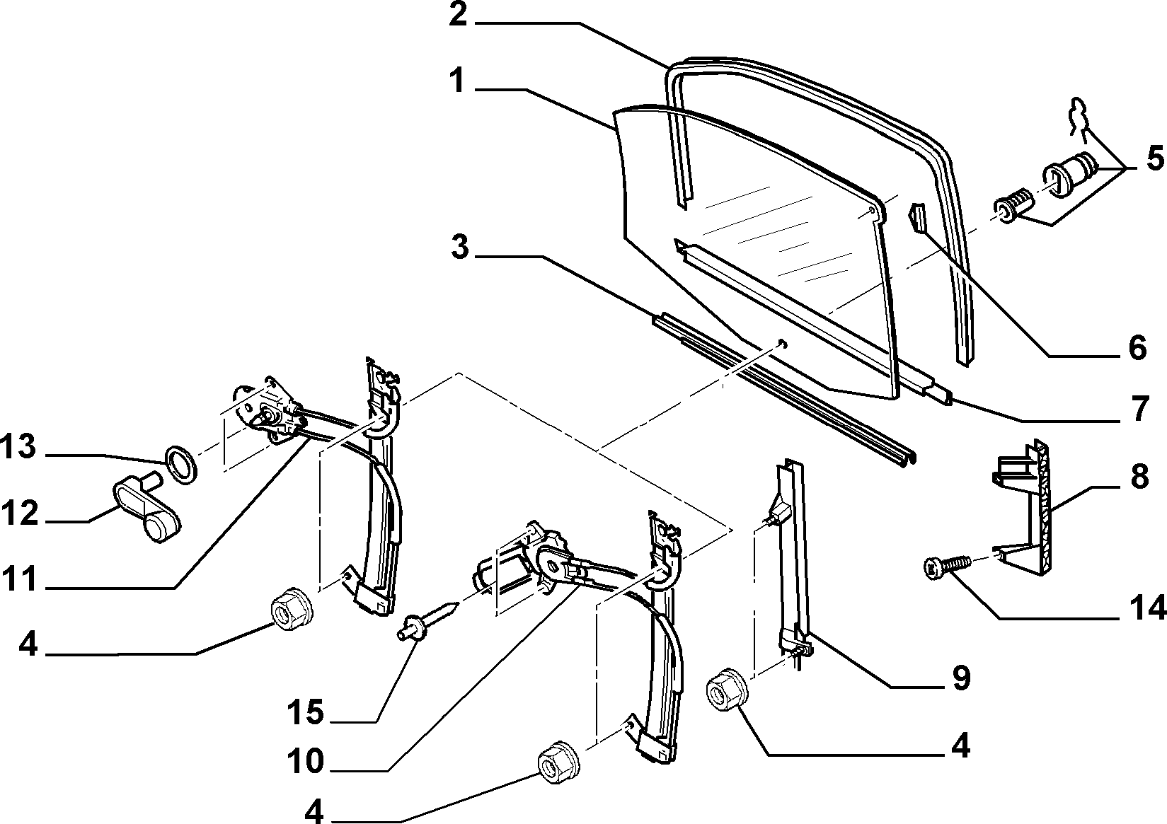 PEUGEOT 1488306080 - Stikla pacelšanas mehānisms ps1.lv