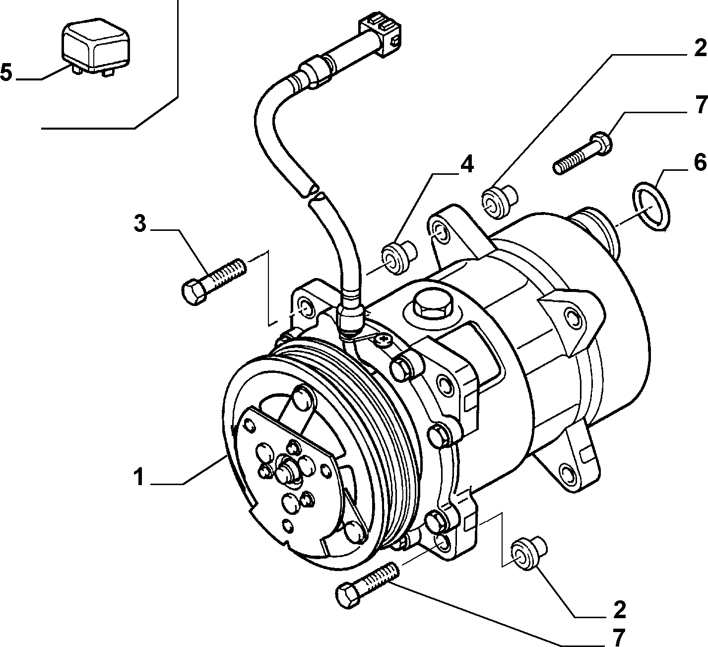 PEUGEOT 96.404.864.80 - Kompresors, Gaisa kond. sistēma ps1.lv