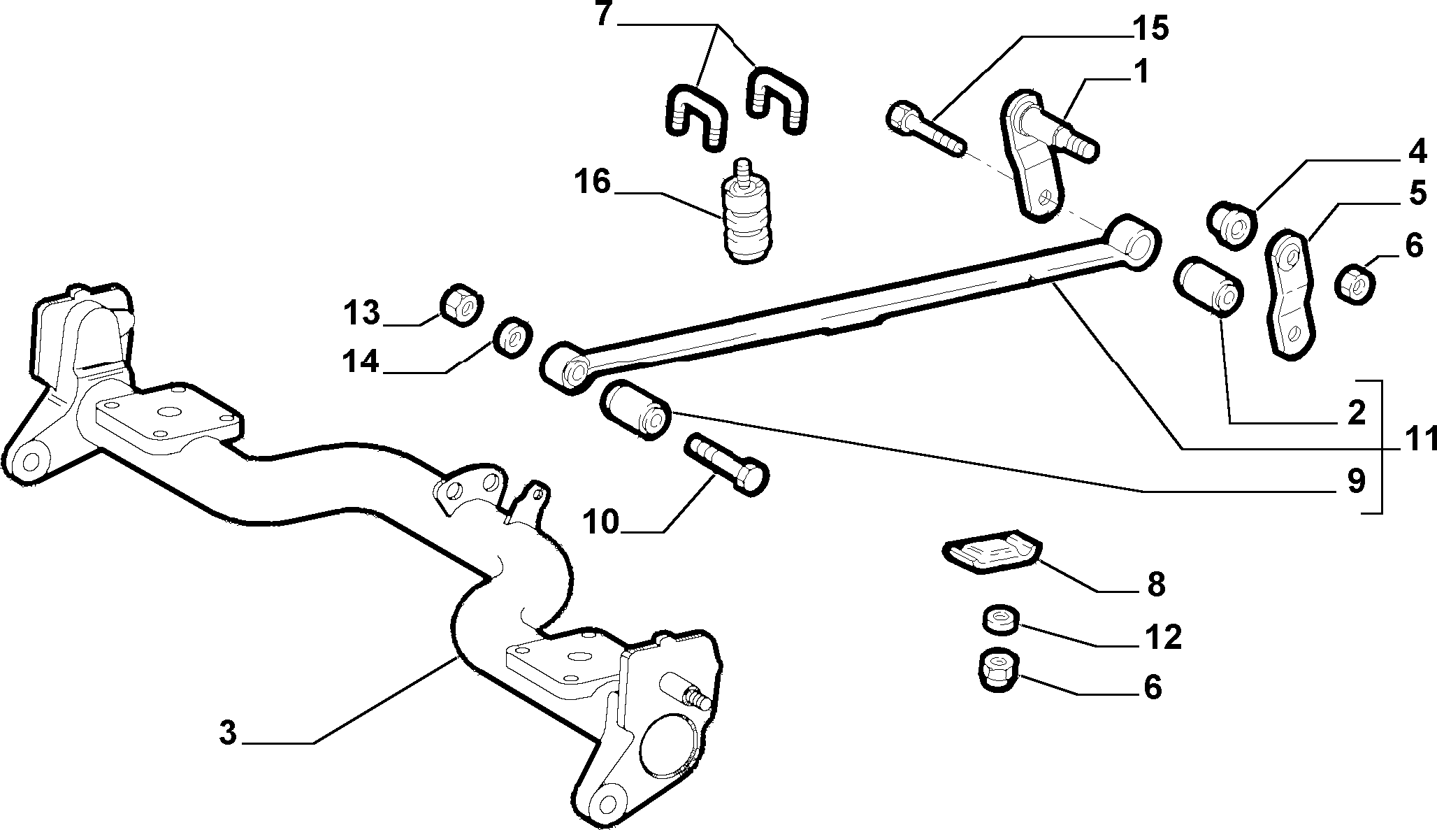 Lancia 46751547 - Gājiena ierobežotājs, Atsperojums ps1.lv