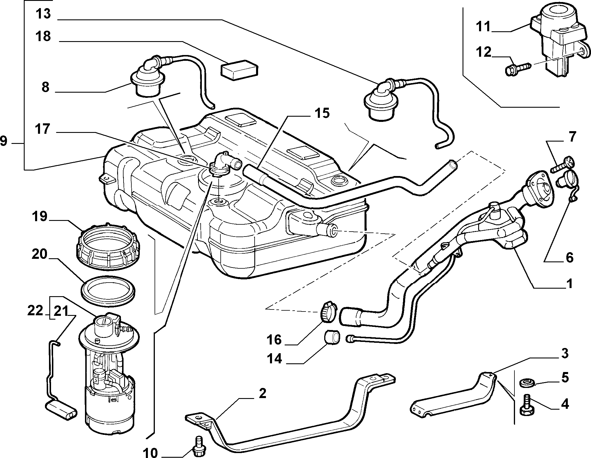 FIAT 51709819 - Degvielas sūkņa modulis ps1.lv