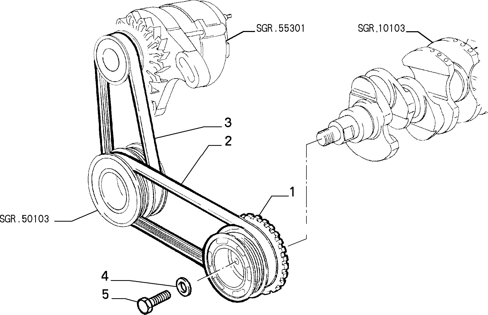 Lancia 71719039 - Ķīļrievu siksna ps1.lv