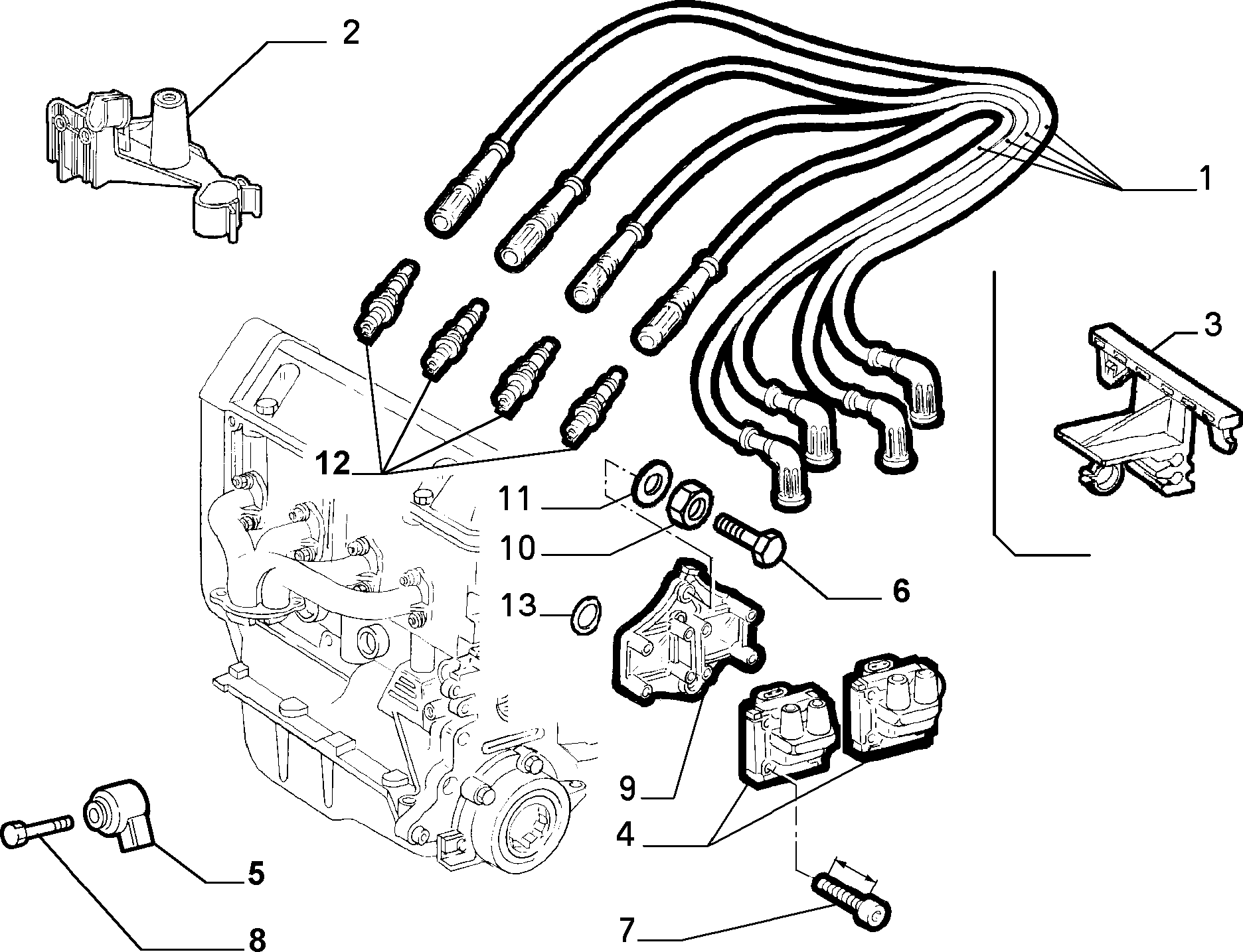 Abarth 46 54 80 37 - Aizdedzes spole ps1.lv