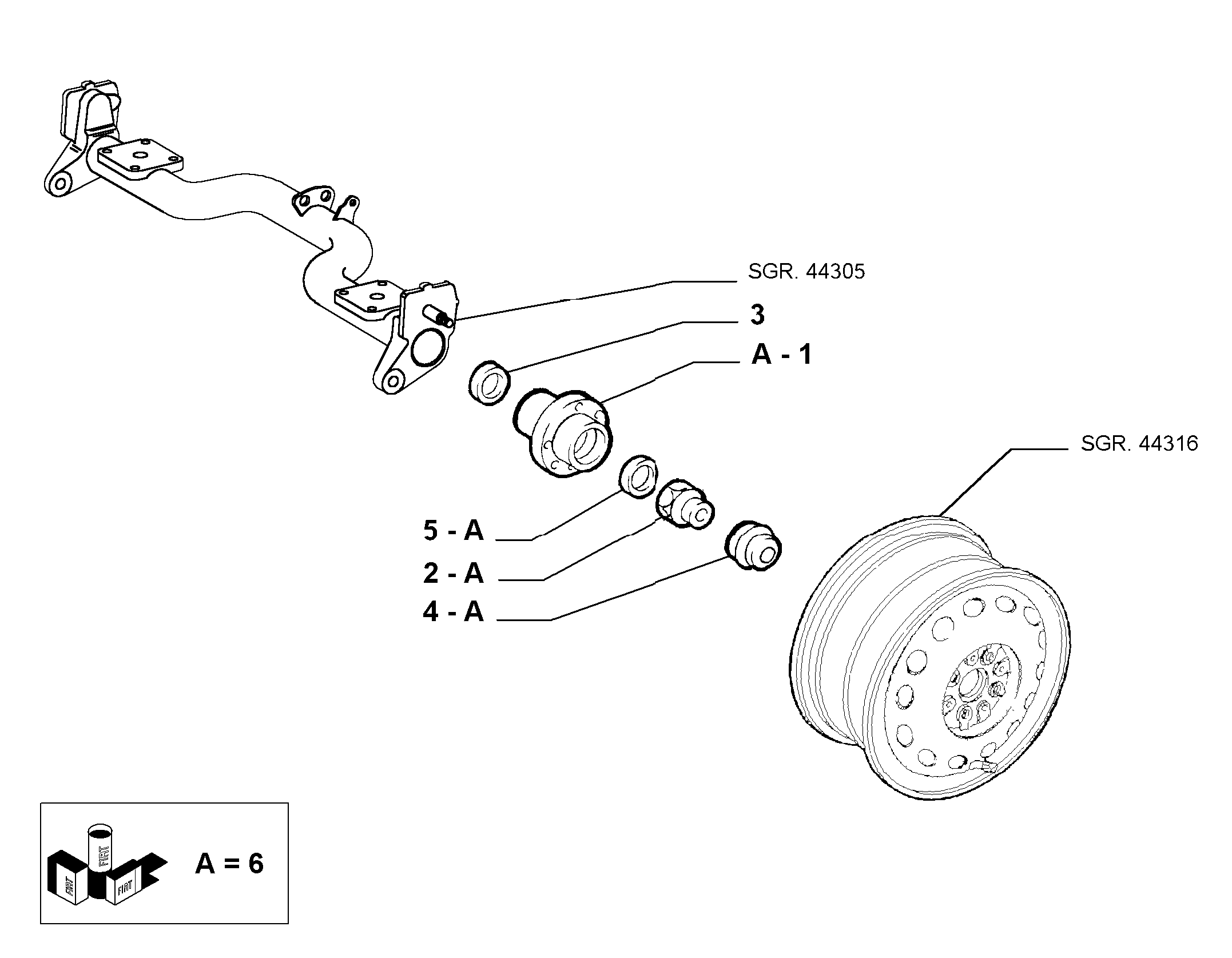 Alfa Romeo 46554134 - Riteņa rumbas gultņa komplekts ps1.lv