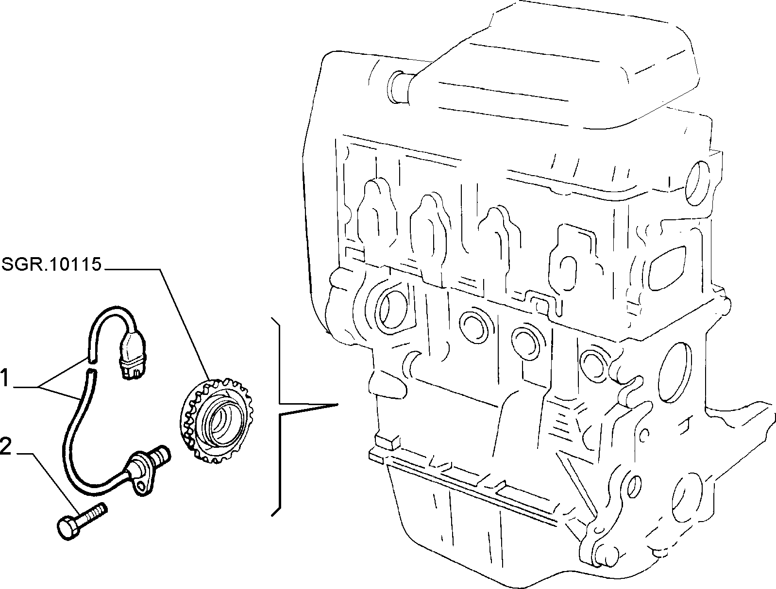 Alfa Romeo 46774532 - Devējs, Ātrums / Rotācijas frekvence ps1.lv