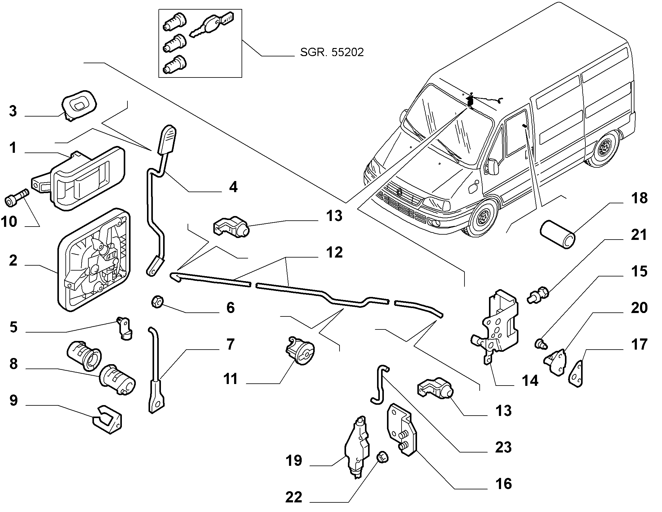 CITROËN 735307399 - Durvju rokturis ps1.lv