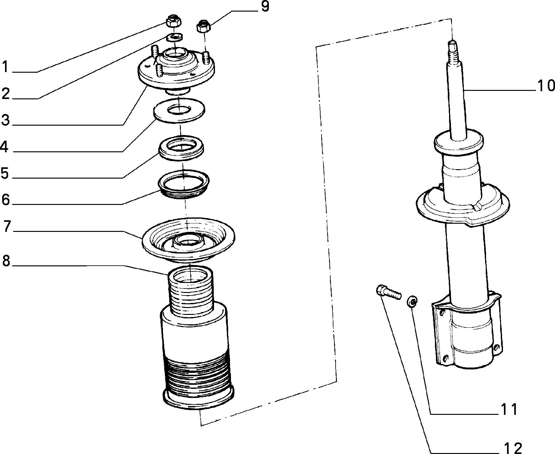 FIAT 71712527 - Amortizators ps1.lv