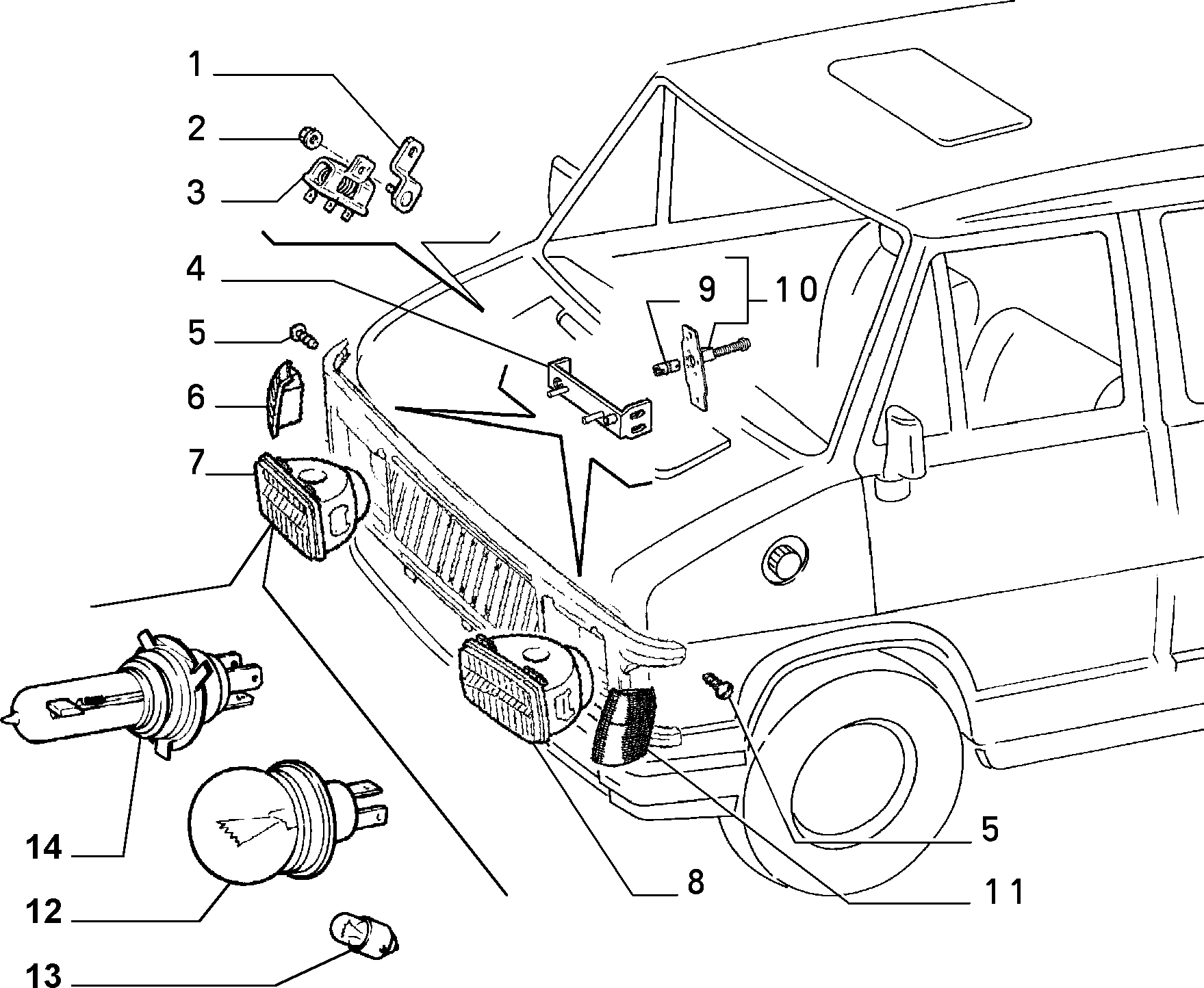 FIAT 14152090 - Kvēlspuldze, Pamatlukturis ps1.lv