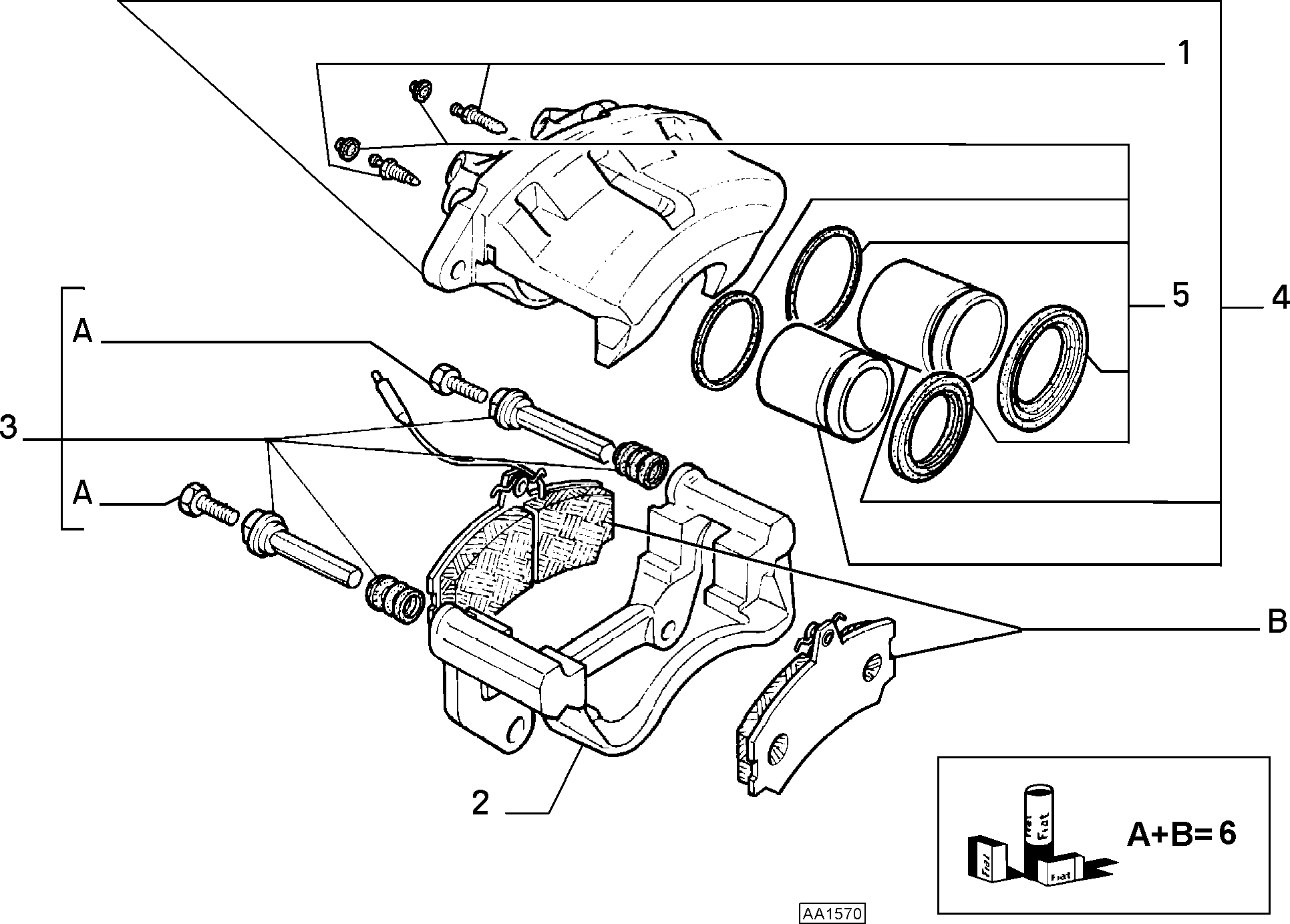 Lancia 9945070 - Bremžu uzliku kompl., Disku bremzes ps1.lv