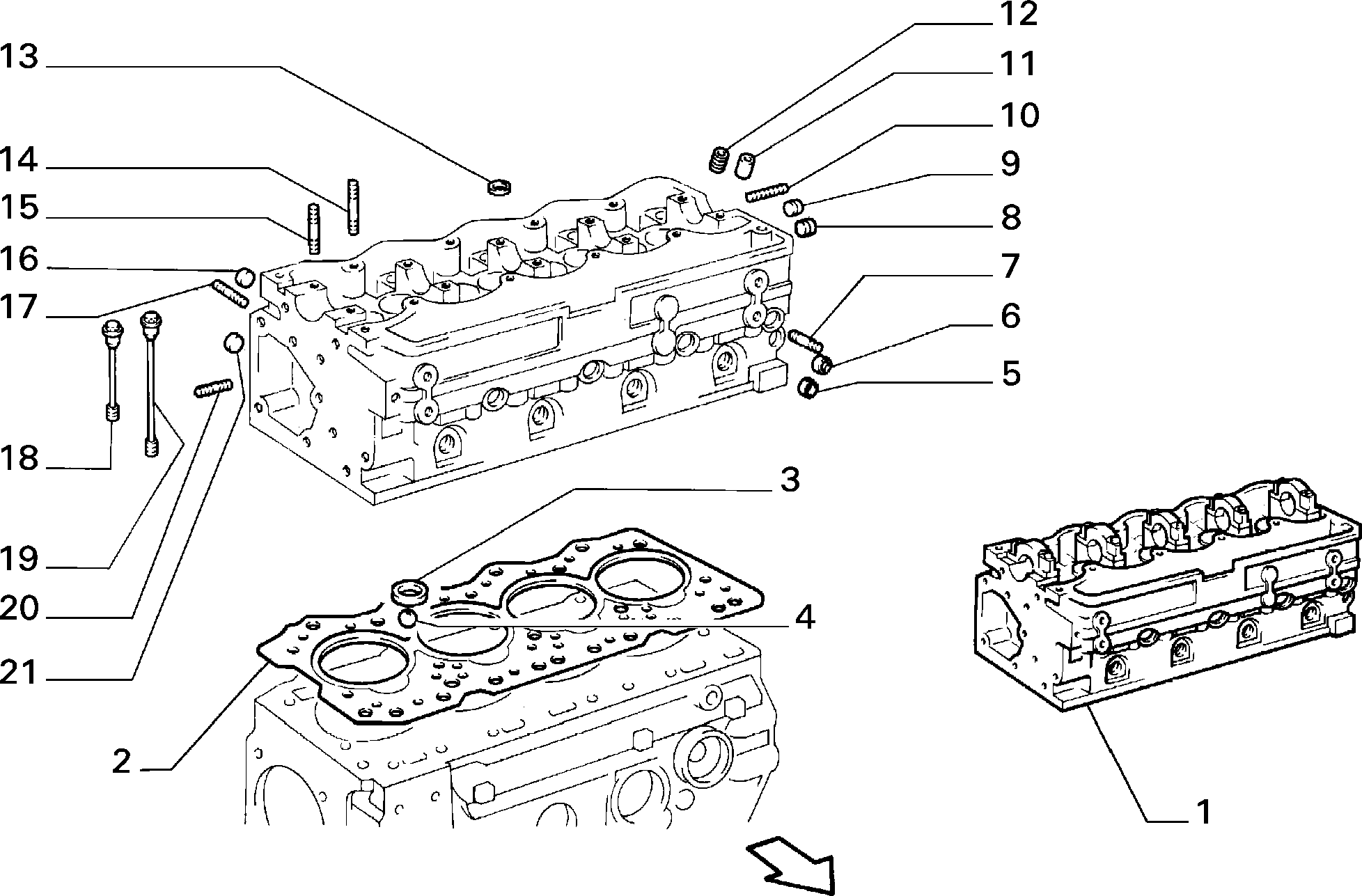 IVECO 4854648 - Cilindru galvas skrūvju komplekts ps1.lv