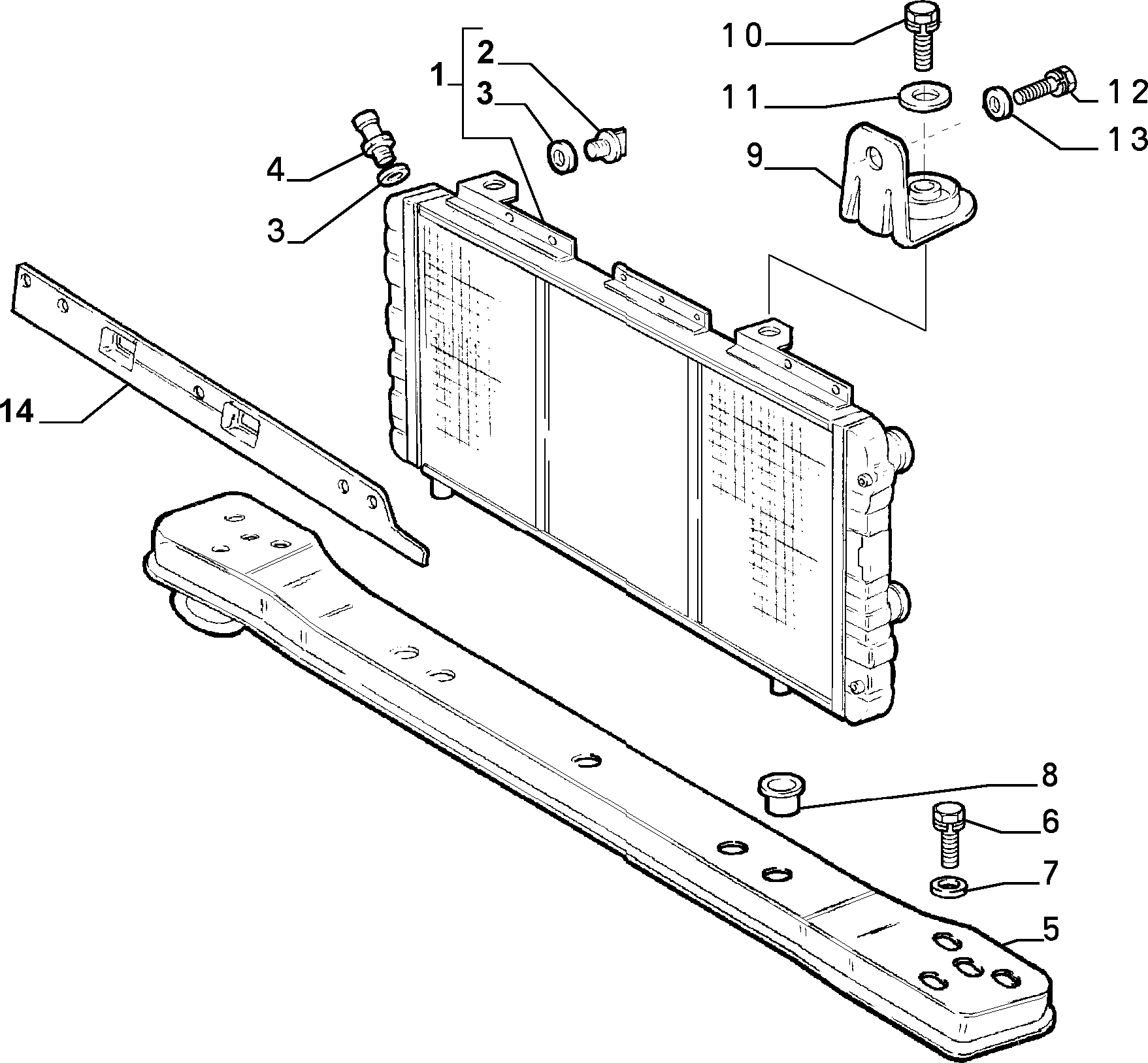 Lancia 1311003080 - Radiators, Motora dzesēšanas sistēma ps1.lv