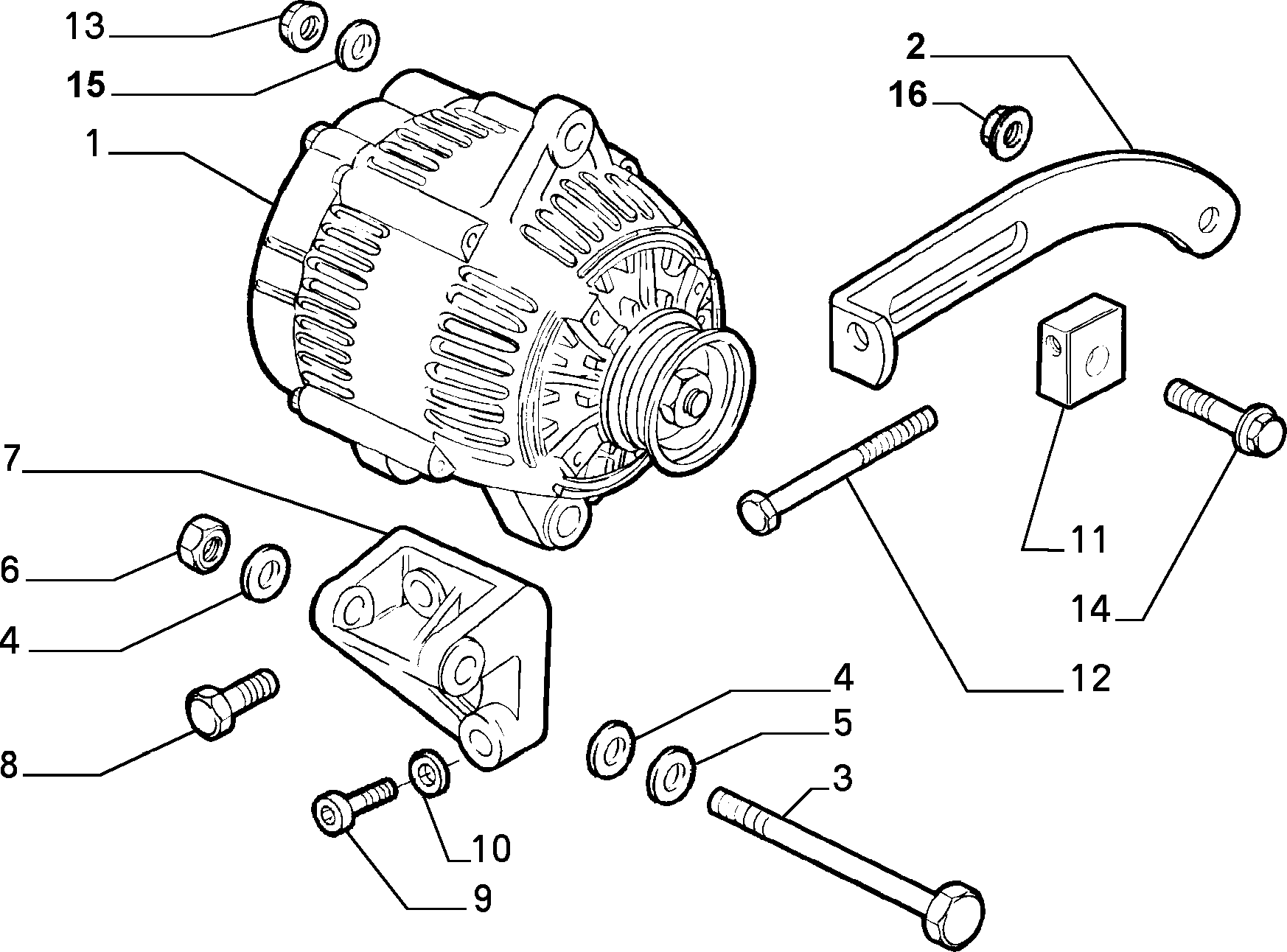 Alfa Romeo 98490185 - ALTERNATOR 80 AH  VALEO ps1.lv