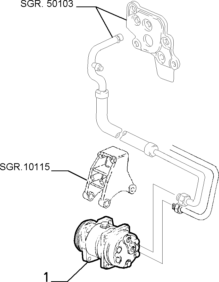 Lancia 98462134 - Kompresors, Gaisa kond. sistēma ps1.lv