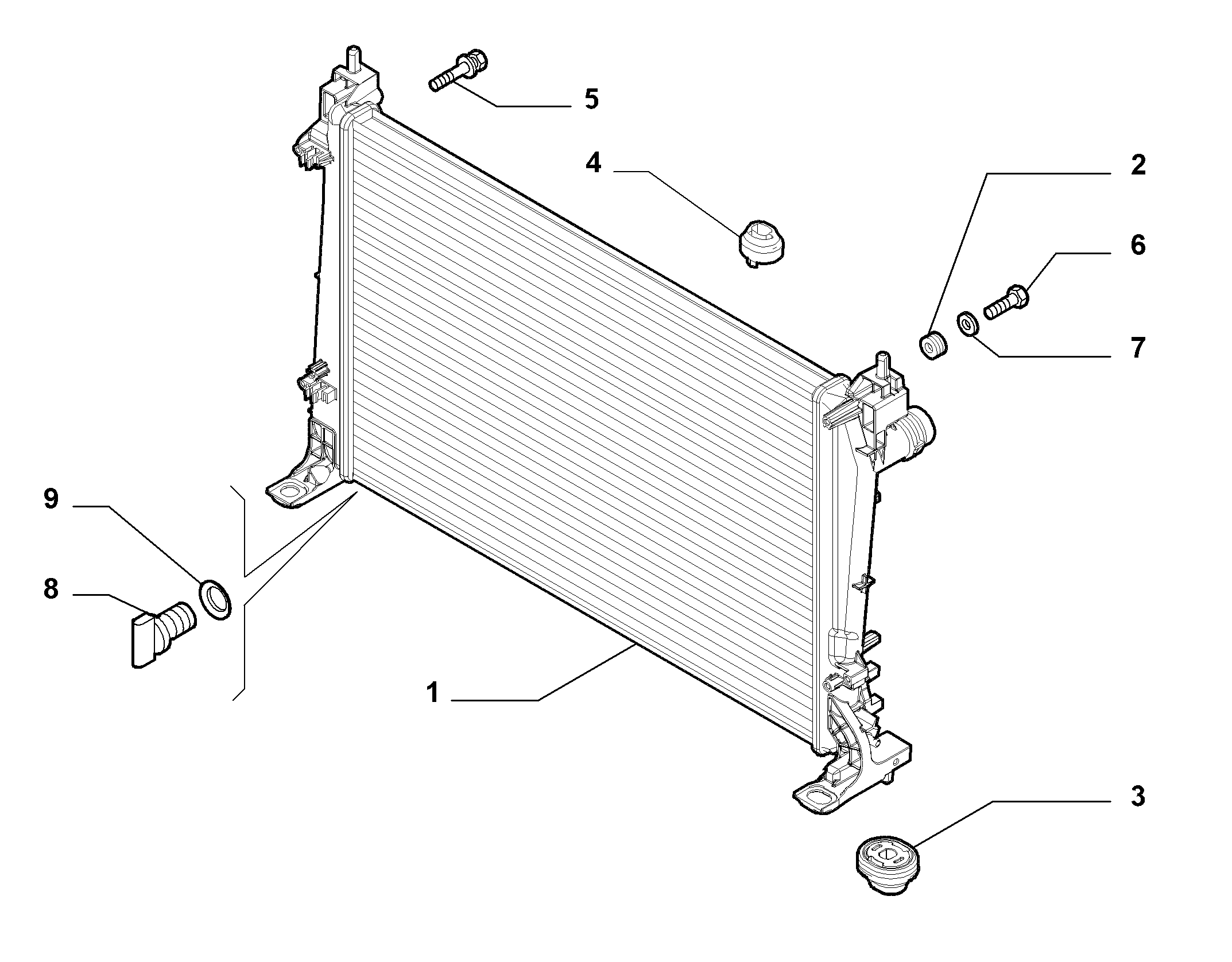 Alfarome/Fiat/Lanci 51897080 - Radiators, Motora dzesēšanas sistēma ps1.lv