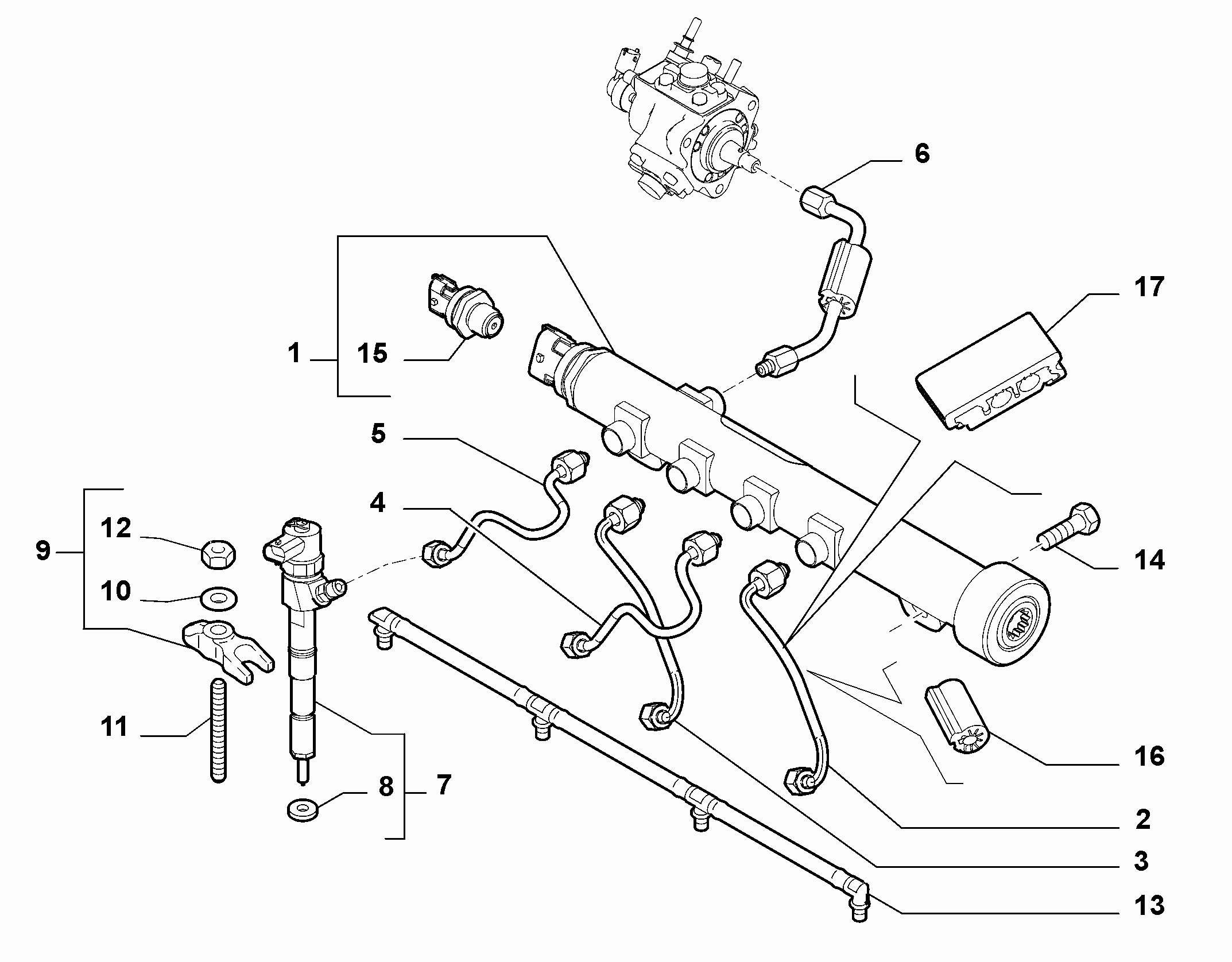 Alfa Romeo 55221016 - Blīvgredzens, Sprauslas kanāls ps1.lv