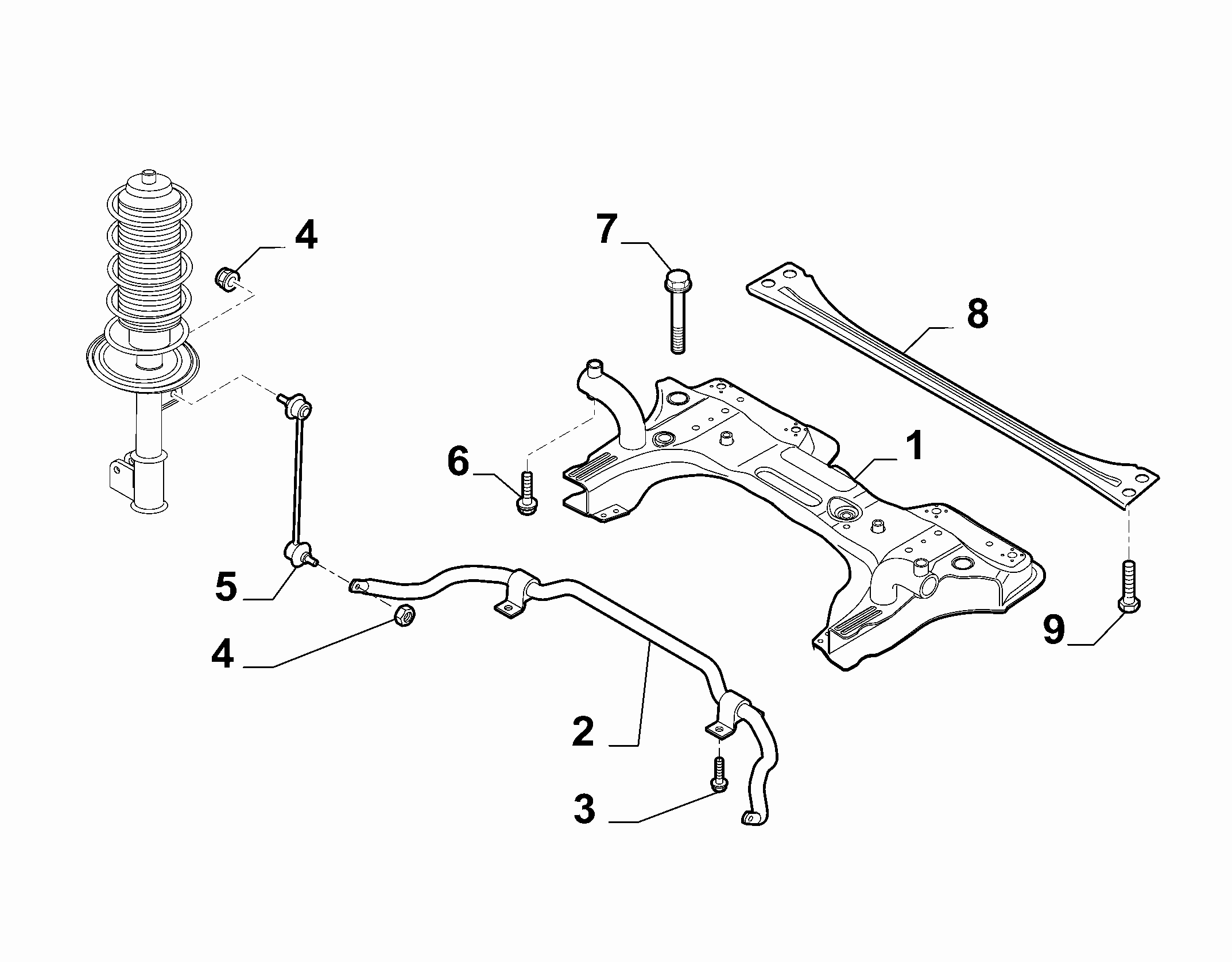 Opel 51935875 - Stiepnis / Atsaite, Stabilizators ps1.lv