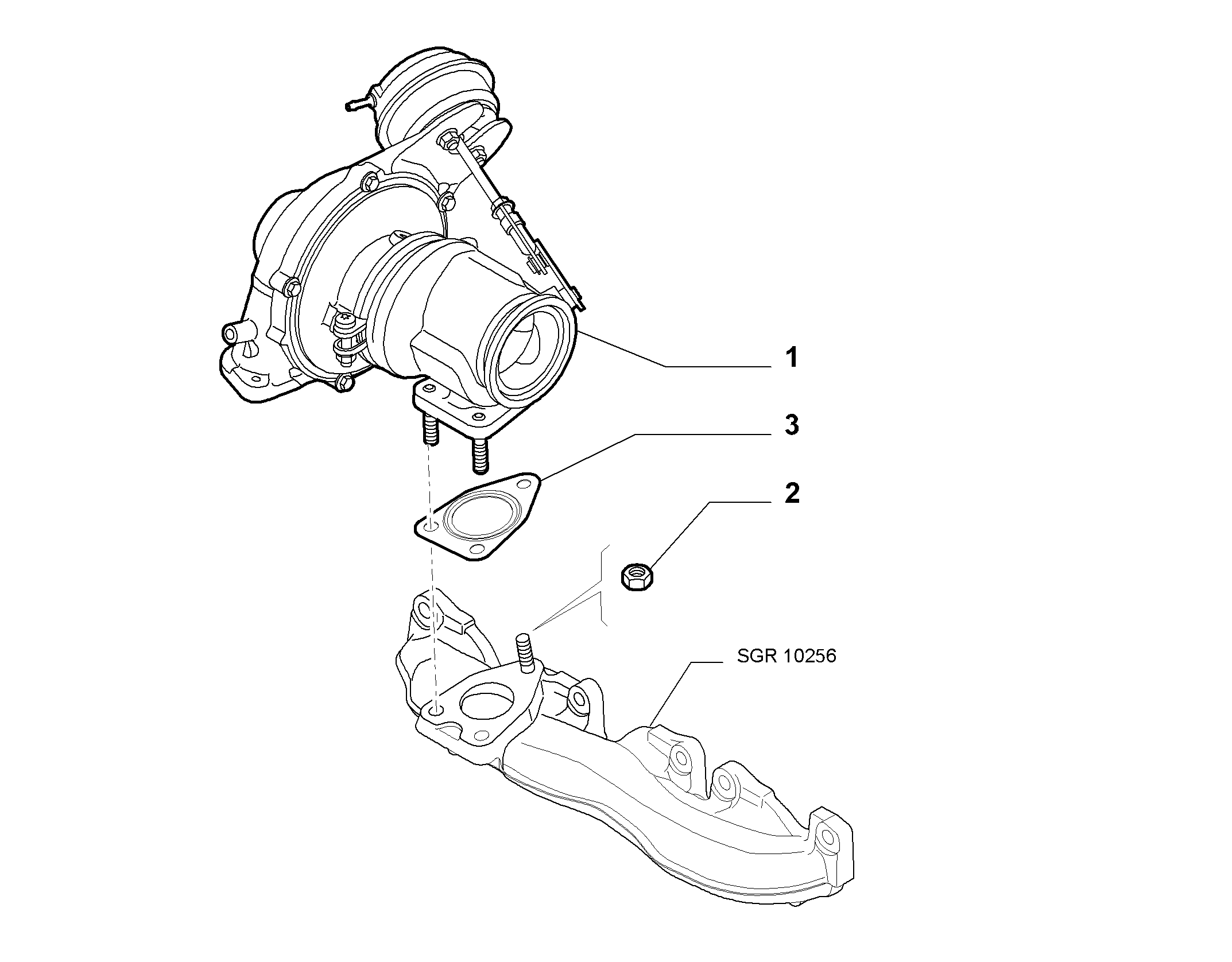 FIAT 55206854 - Uzgrieznis, Izplūdes kolektors ps1.lv