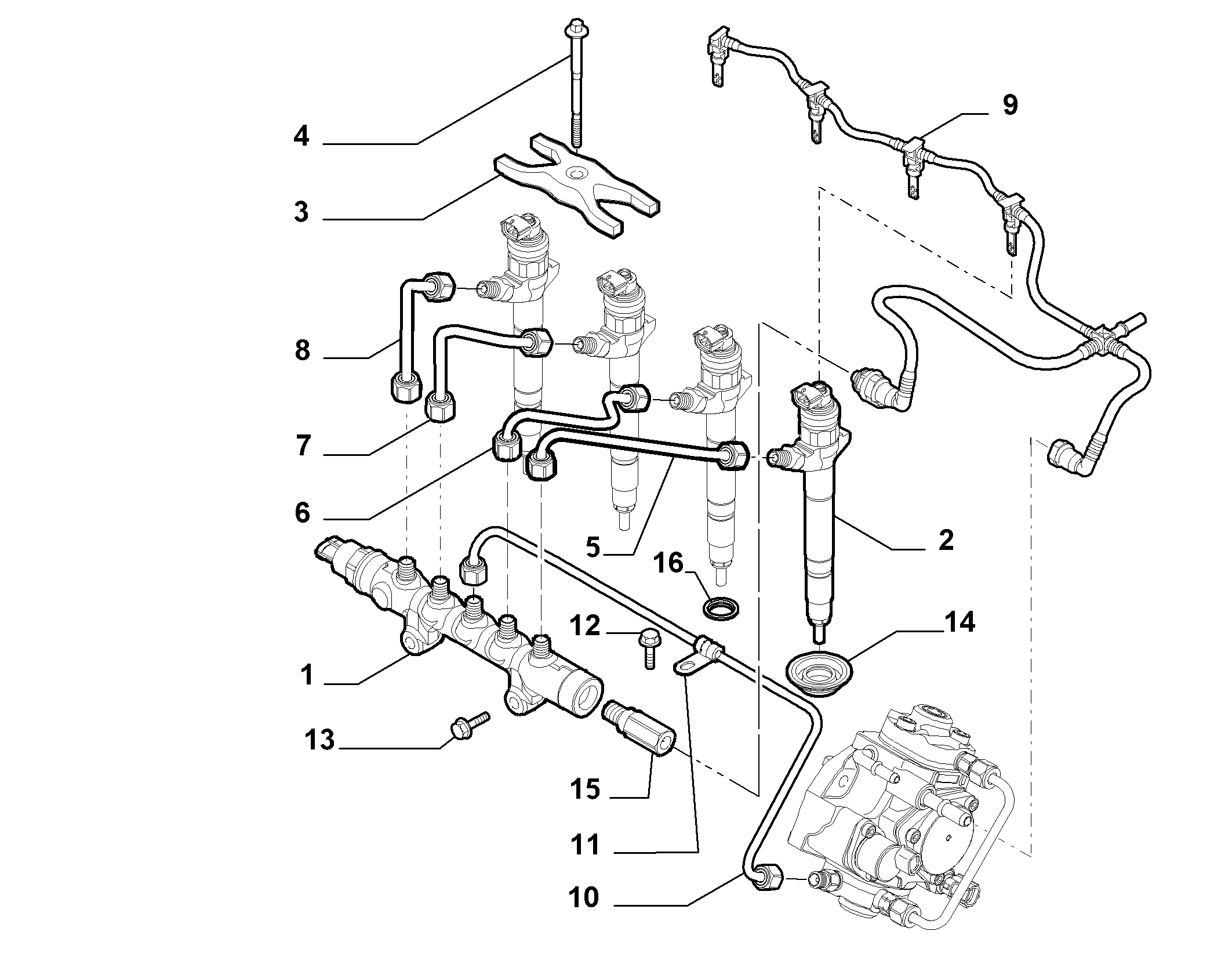 IVECO 9660645280 - HOSE ps1.lv