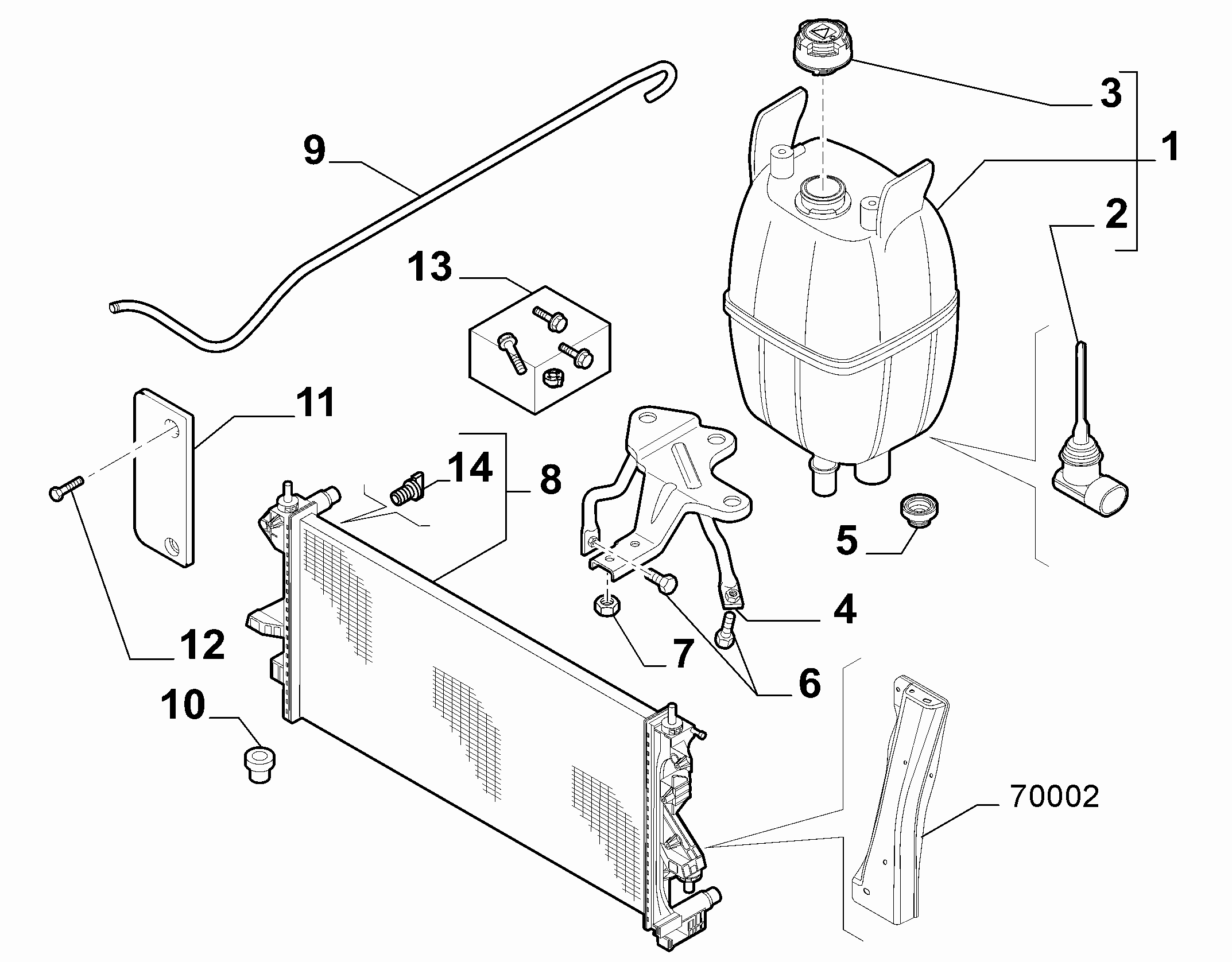 FIAT 1340359080 - Radiators, Motora dzesēšanas sistēma ps1.lv