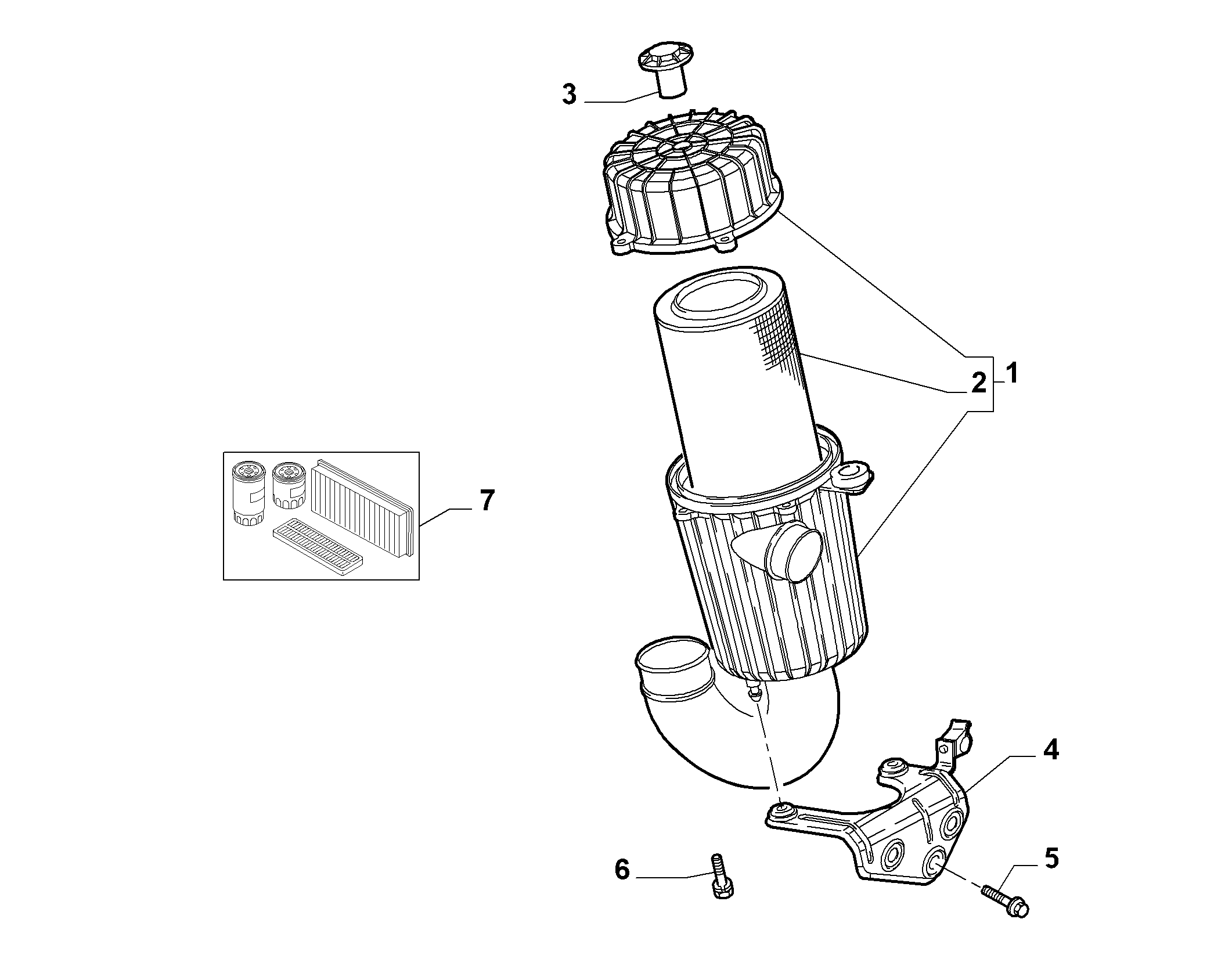 FIAT 1359643080 - Gaisa filtrs ps1.lv