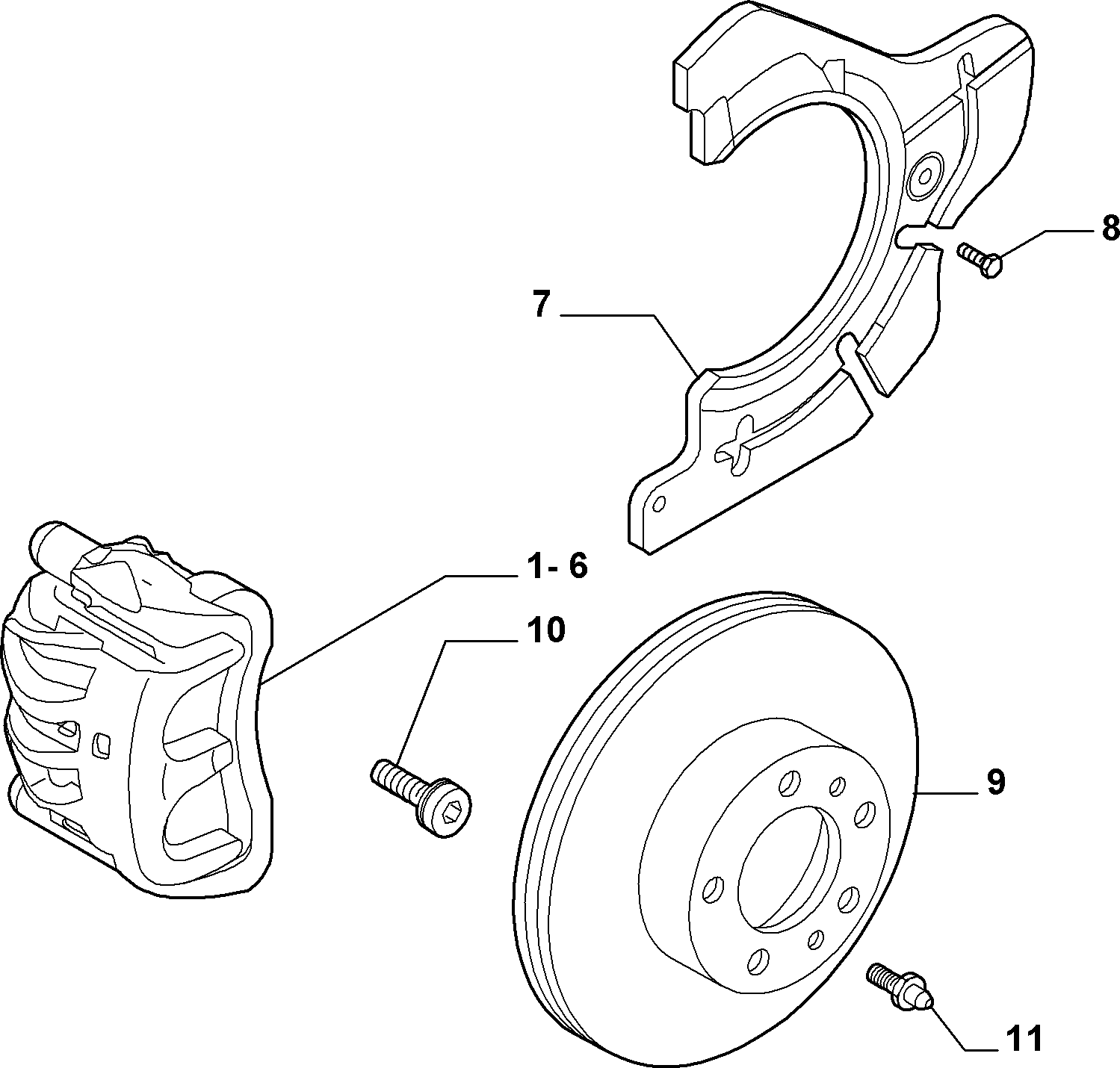 Alfarome/Fiat/Lanci 735353856 - Bremžu suports ps1.lv