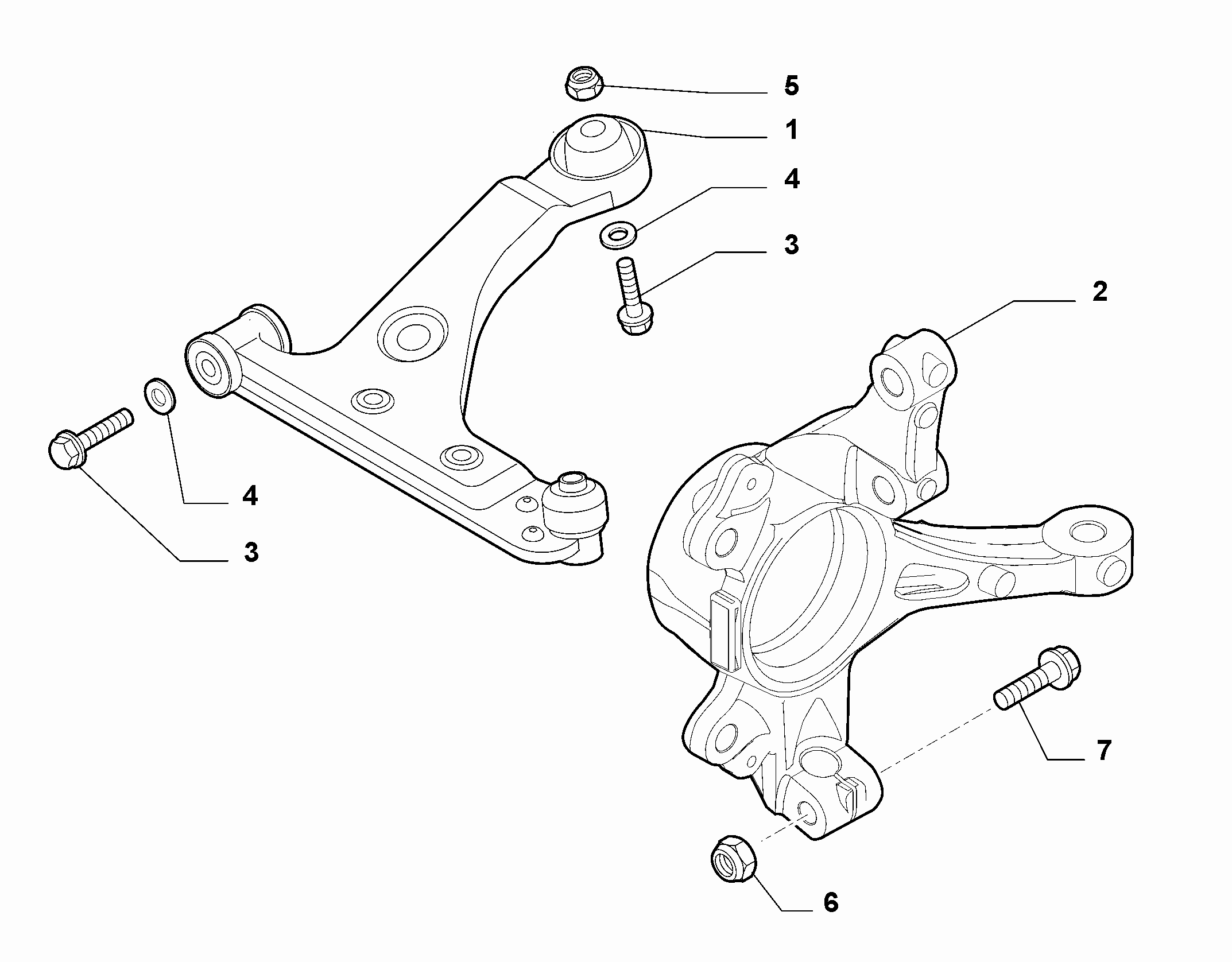 PEUGEOT 51783056 - Neatkarīgās balstiekārtas svira, Riteņa piekare ps1.lv