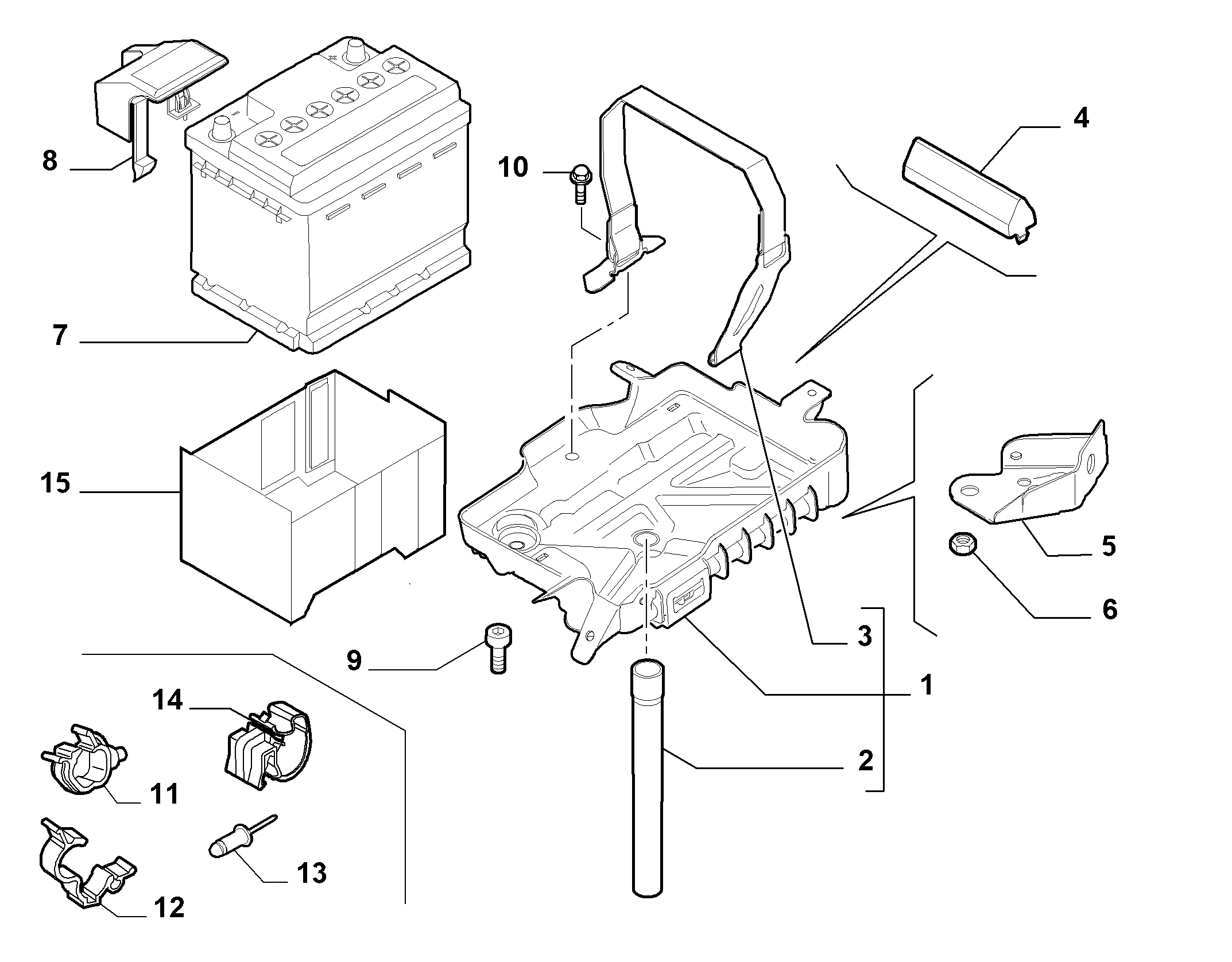 Alfarome/Fiat/Lanci 71751133 - Startera akumulatoru baterija ps1.lv