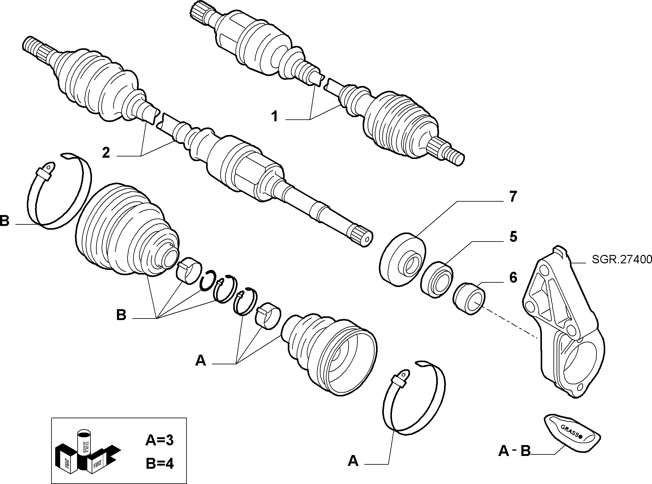 CITROËN 96214541 - SHAFT LH ps1.lv