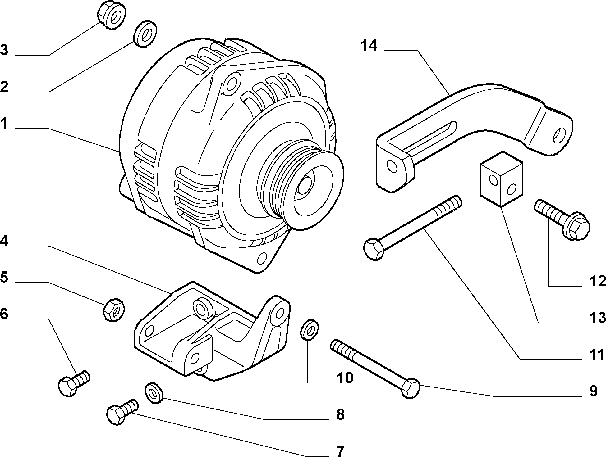 FIAT 500385046 - Ģenerators ps1.lv