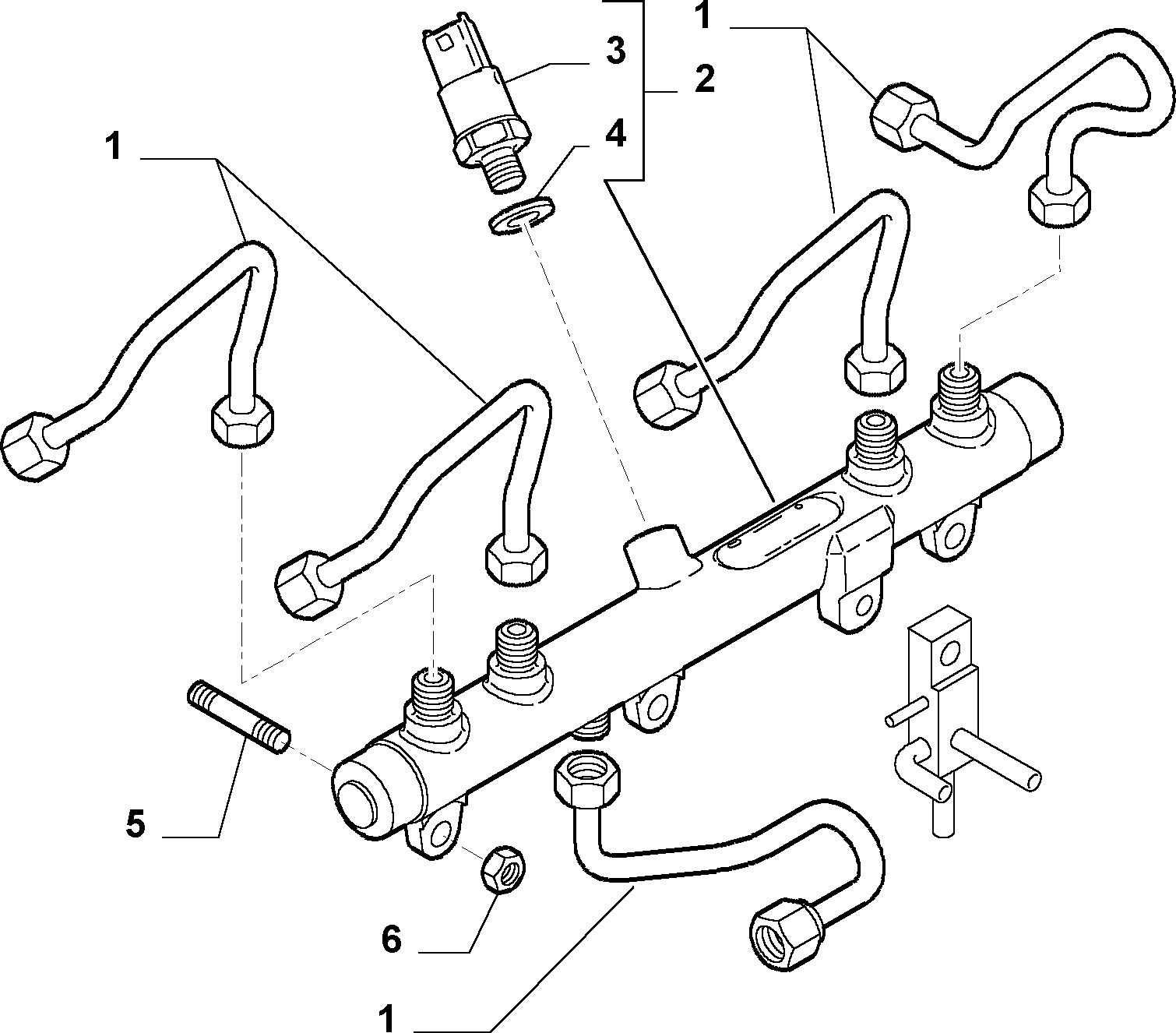 IVECO 504229208 - Devējs, Degvielas padeves spiediens ps1.lv