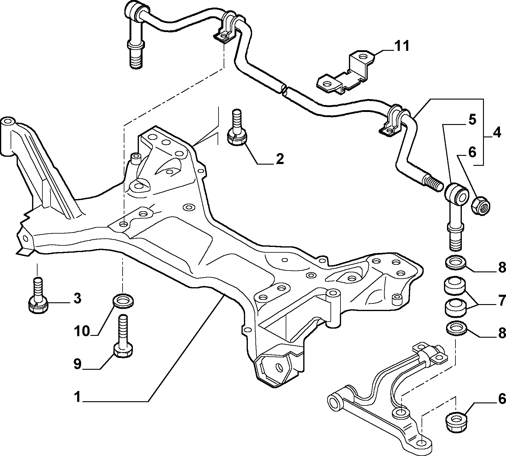 Alfa Romeo 1300716080 - Stiepnis / Atsaite, Stabilizators ps1.lv