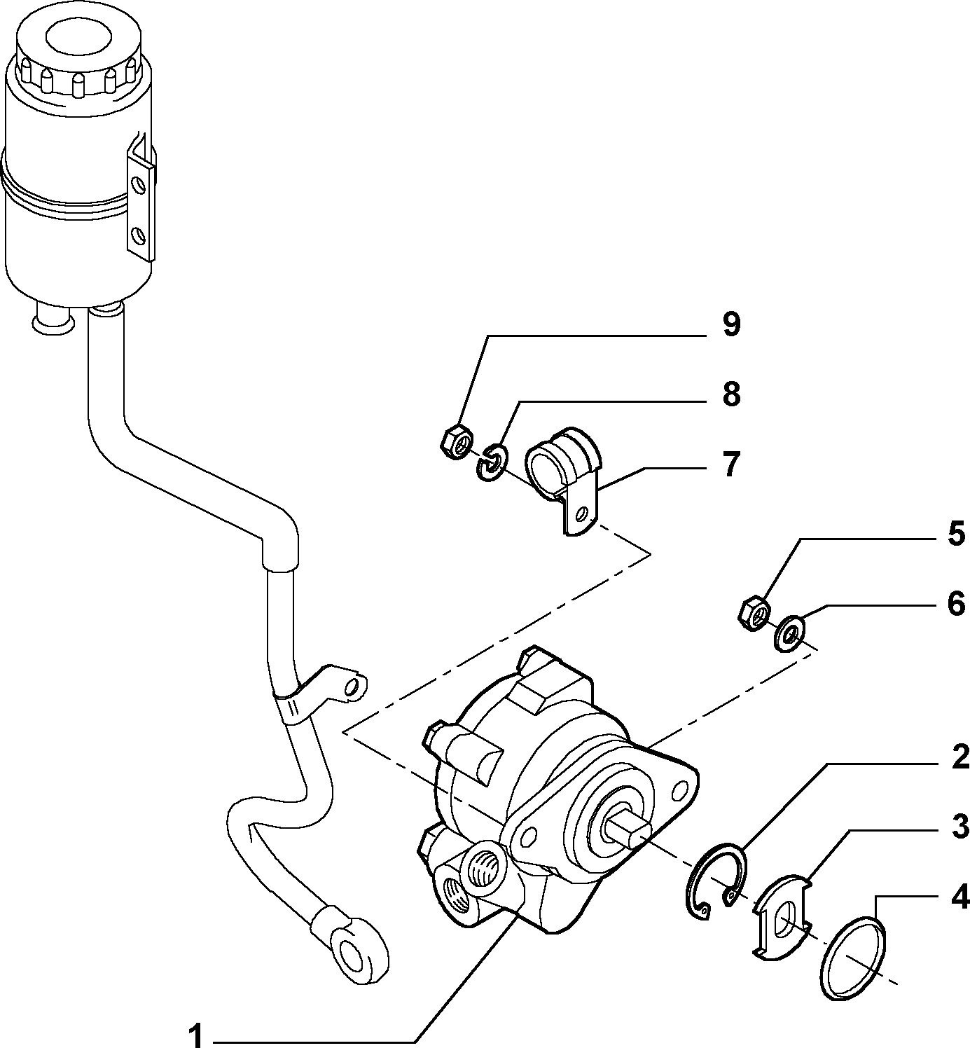 Alfarome/Fiat/Lanci 46460675 - Hidrosūknis, Stūres iekārta ps1.lv