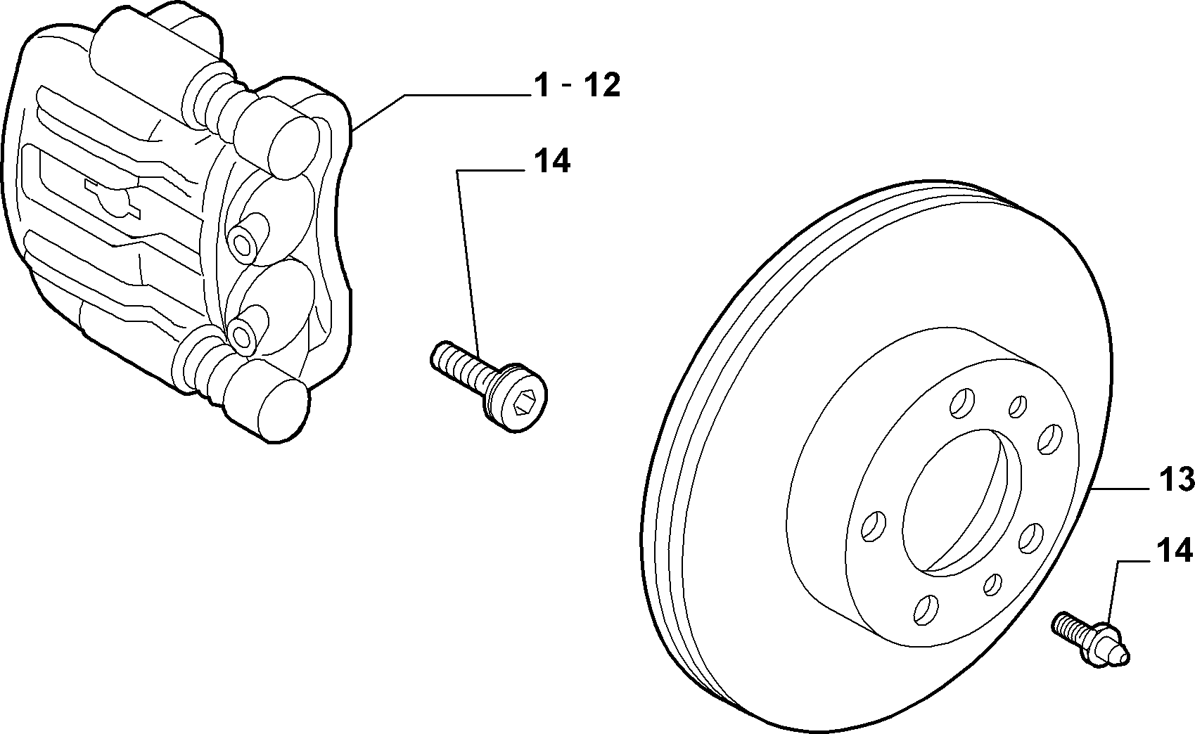 Alfarome/Fiat/Lanci 735361976 - Remkomplekts, Bremžu suports ps1.lv