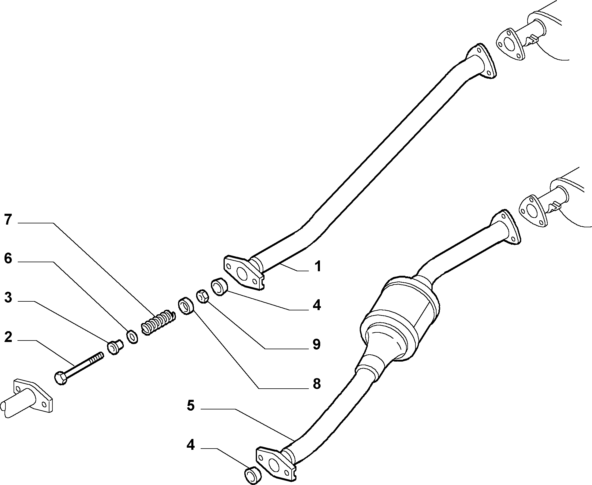 FIAT 96 0389 5480 - Blīvgredzens, Izplūdes caurule ps1.lv