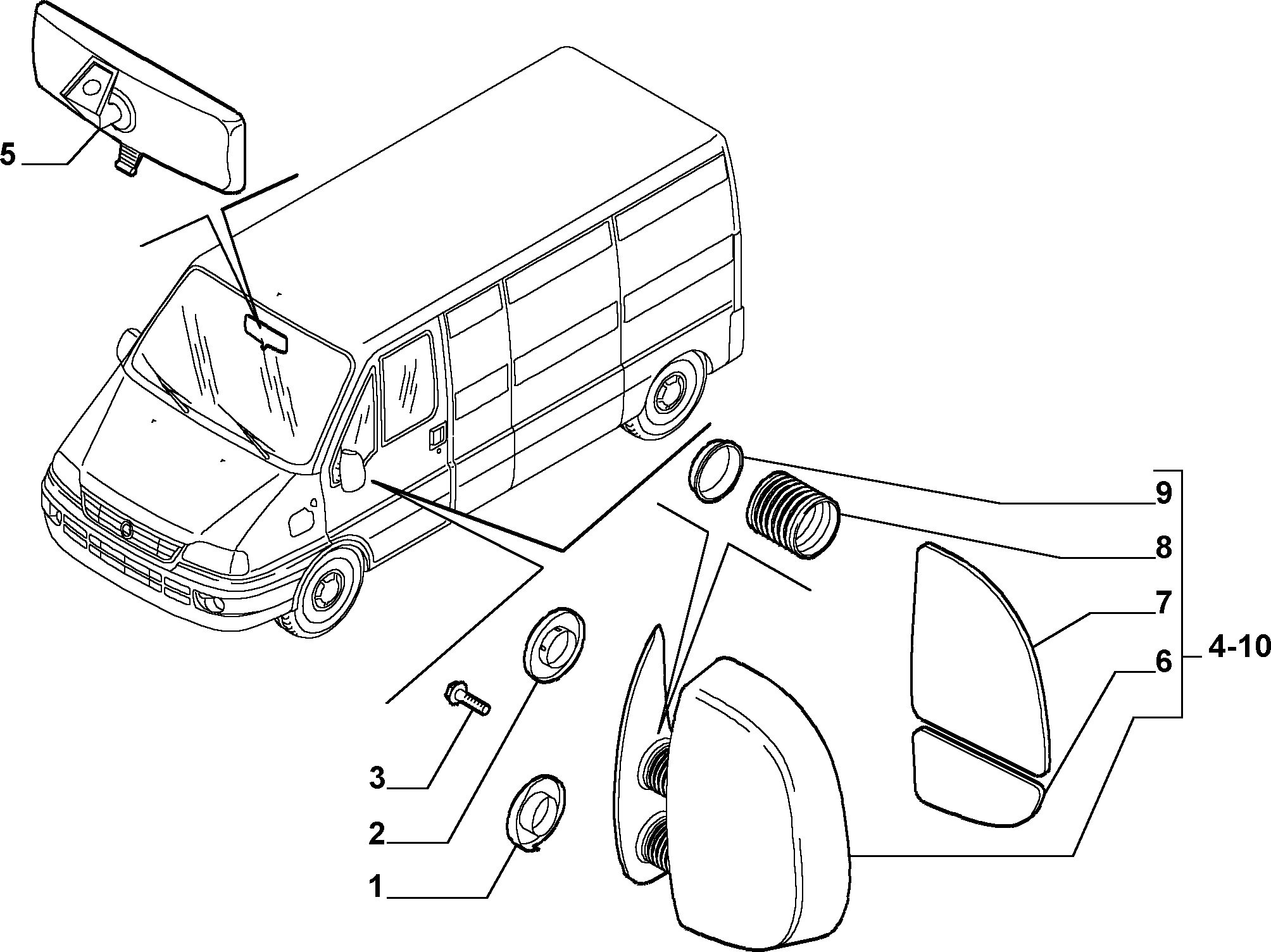 CITROËN 735326494 - Ārējais atpakaļskata spogulis ps1.lv